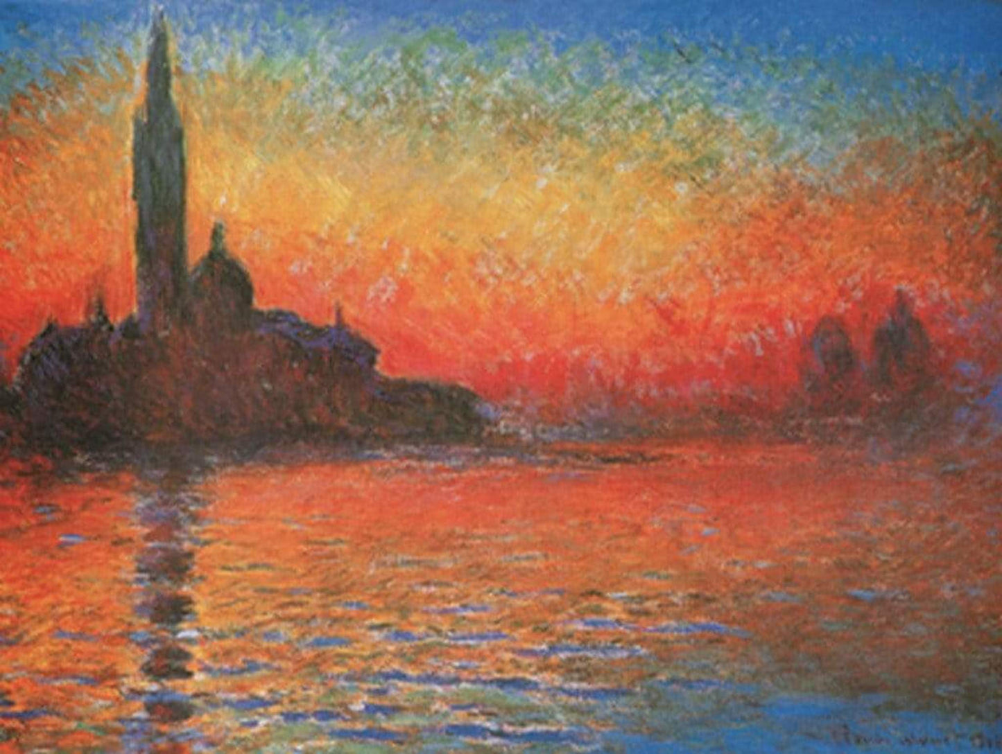 Claude Monet Crepuscolo Kunstdruk 80x60cm | Posters.nl