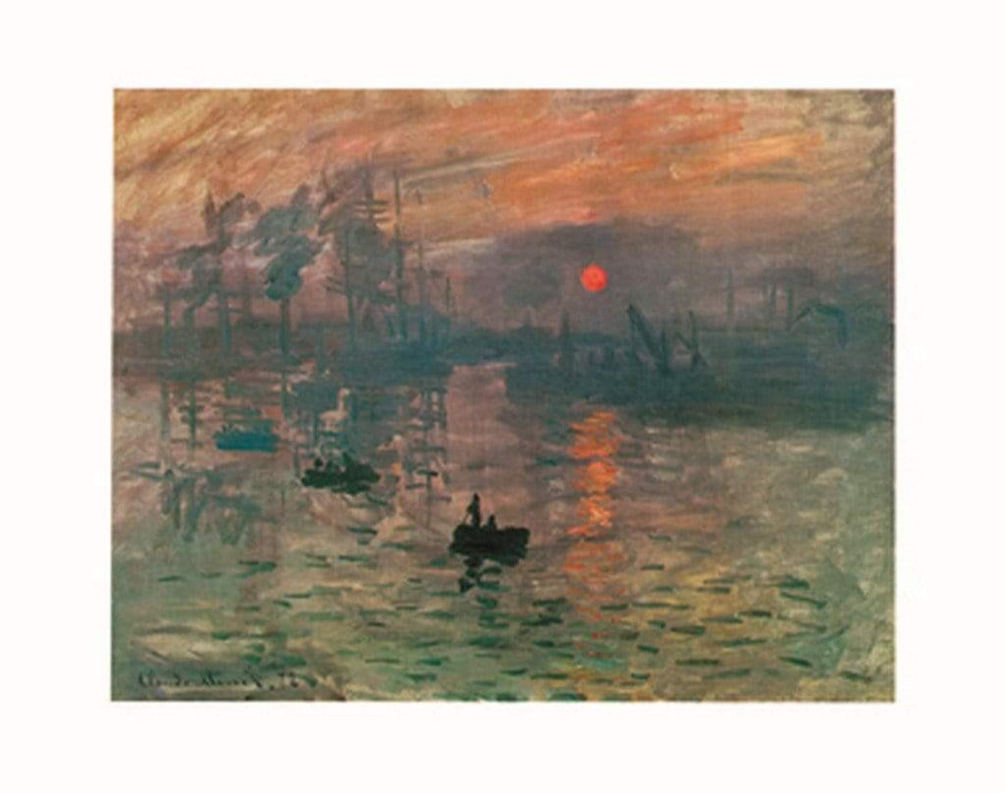Claude Monet Impression, Sonnenaufgang Kunstdruk 71x56cm | Posters.nl