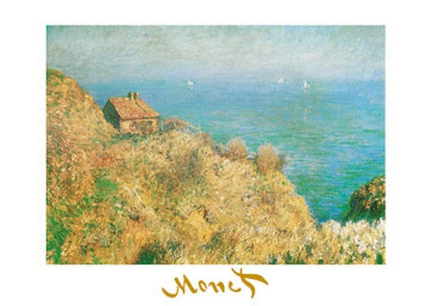 Claude Monet La casa dei doganieri Kunstdruk 70x50cm | Posters.nl