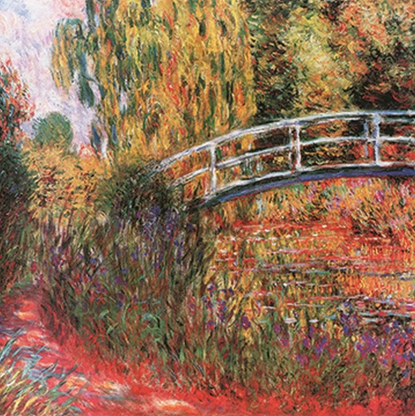 Claude Monet Ponte giapponese Kunstdruk 95x95cm | Posters.nl