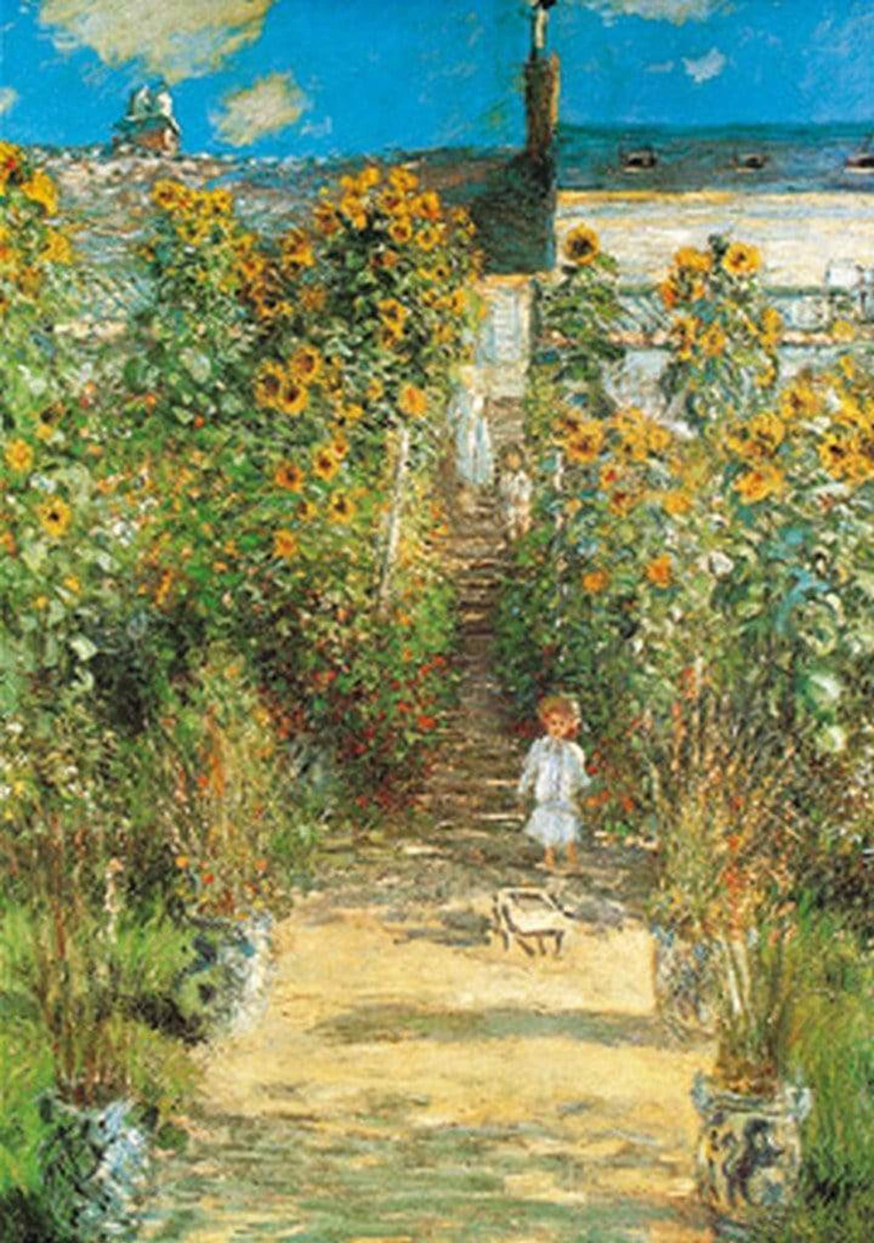 Claude Monet  Il giardino di Monet Kunstdruk 70x100cm | Posters.nl
