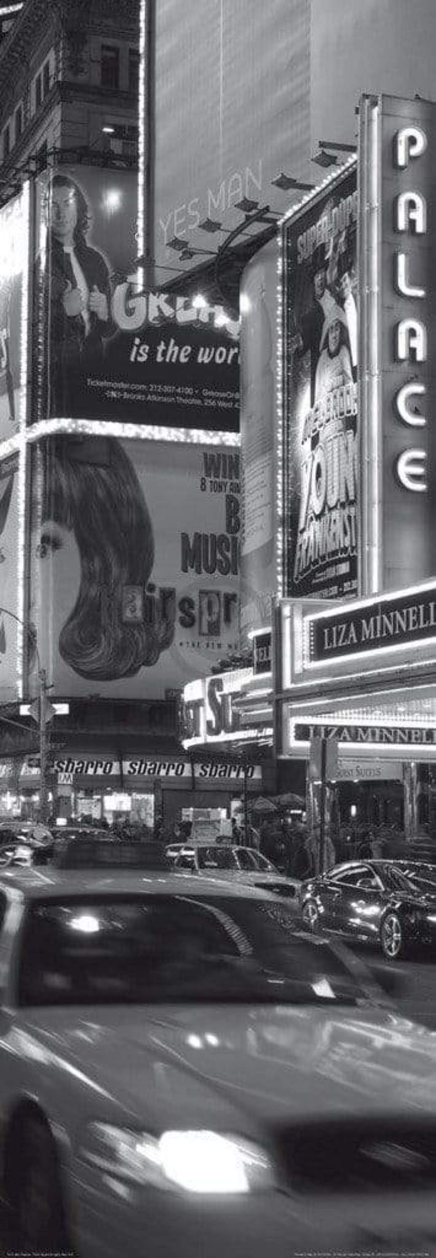 Alan Copson Times Sqare at night, New York Kunstdruk 33x95cm | Posters.nl