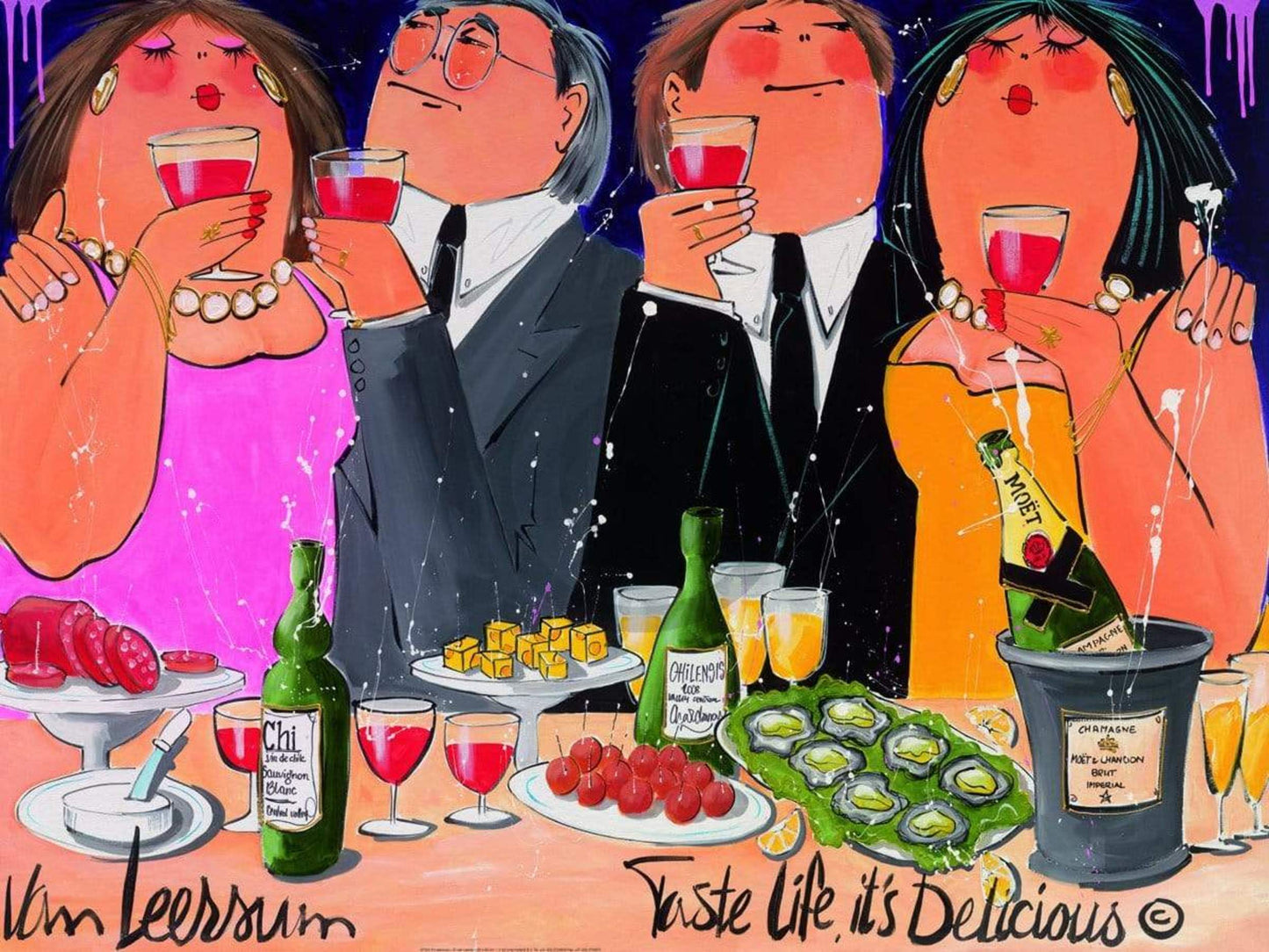 El van Leersum It`s delicious Kunstdruk 80x60cm | Posters.nl