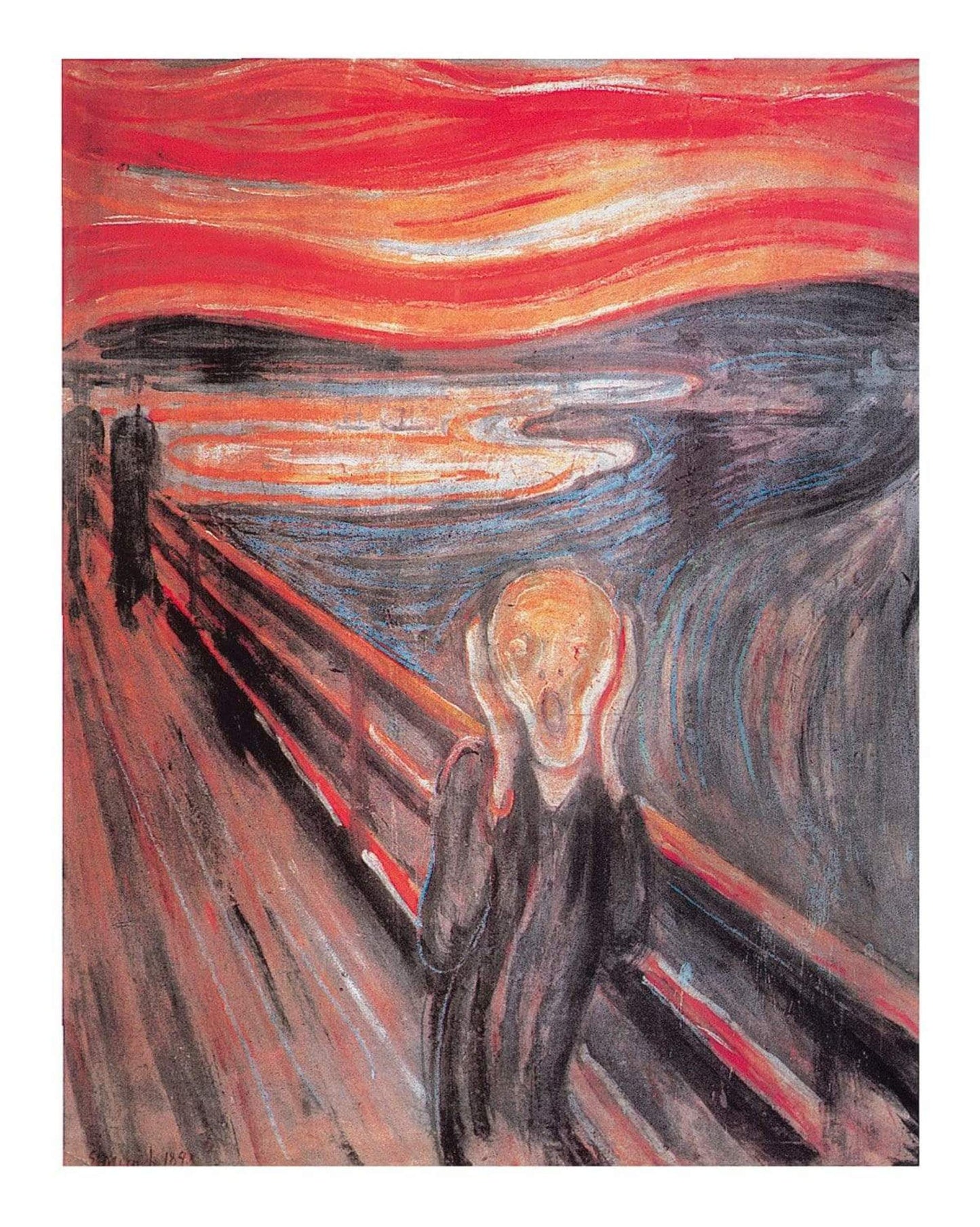 Edvard Munch The Cry Kunstdruk 40x50cm | Posters.nl