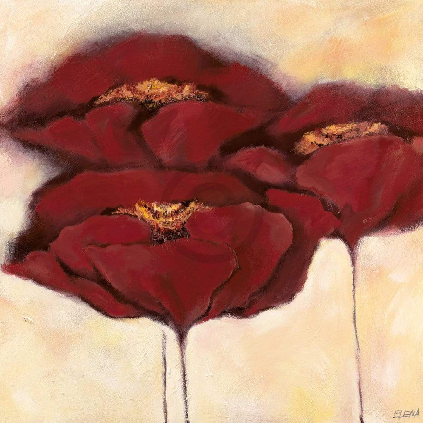 Elena Filatov Mohn in Milch I Kunstdruk 70x70cm | Posters.nl