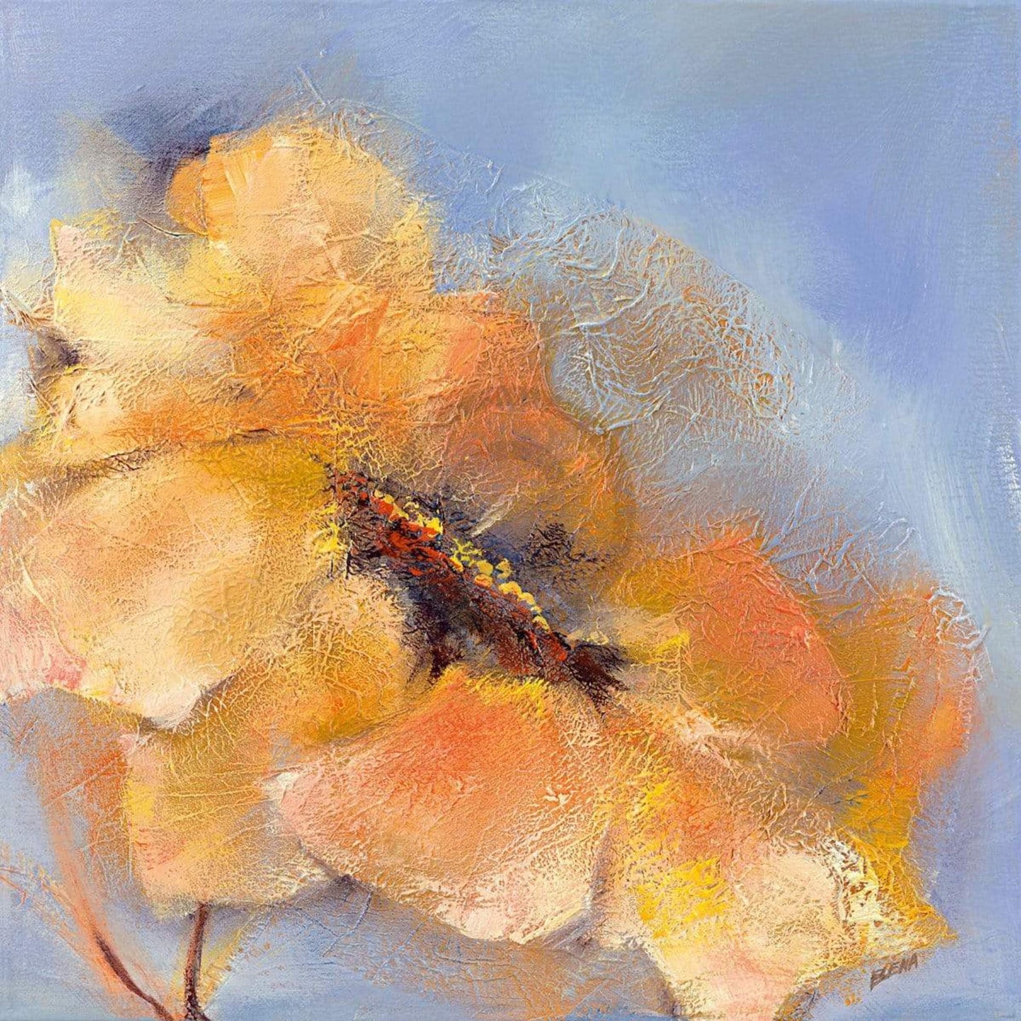 Elena Filatov Bright Anemone II Kunstdruk 50x50cm | Posters.nl