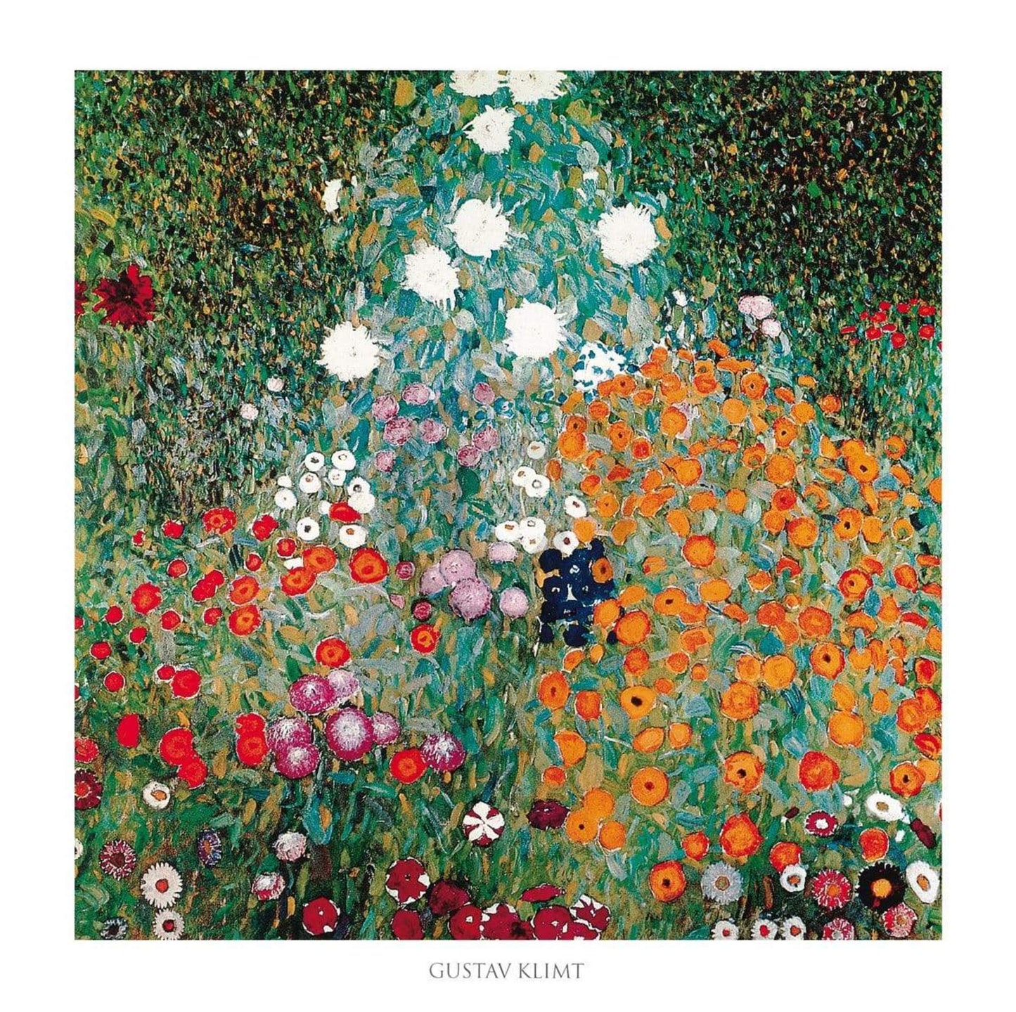 Gustav Klimt  Giardino fiorito Kunstdruk 70x70cm | Posters.nl