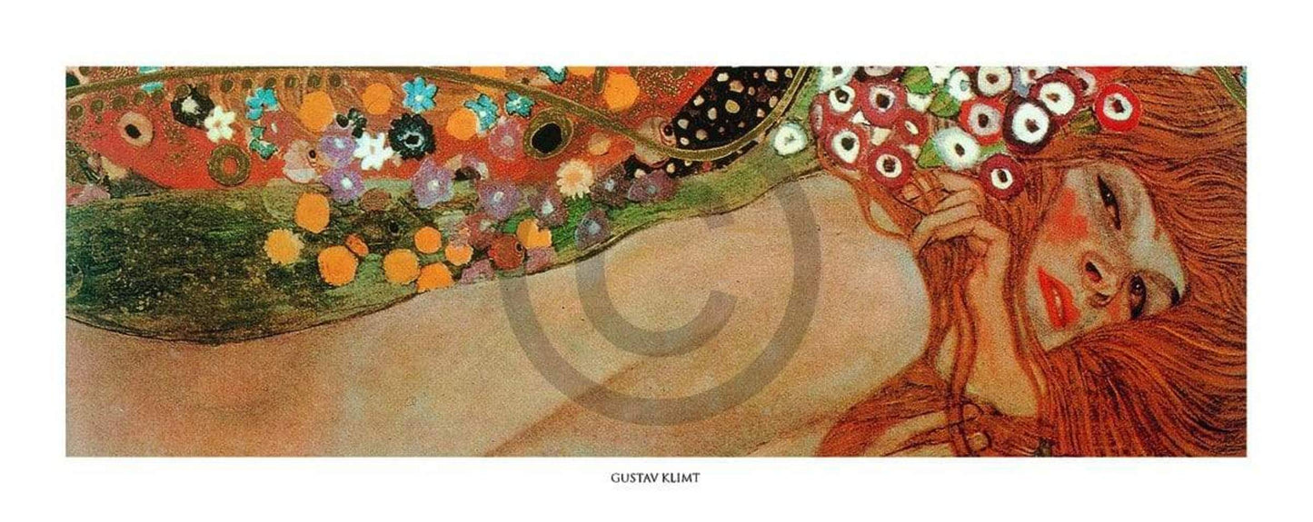 Gustav Klimt Acqua Mossa Kunstdruk 50x20cm | Posters.nl