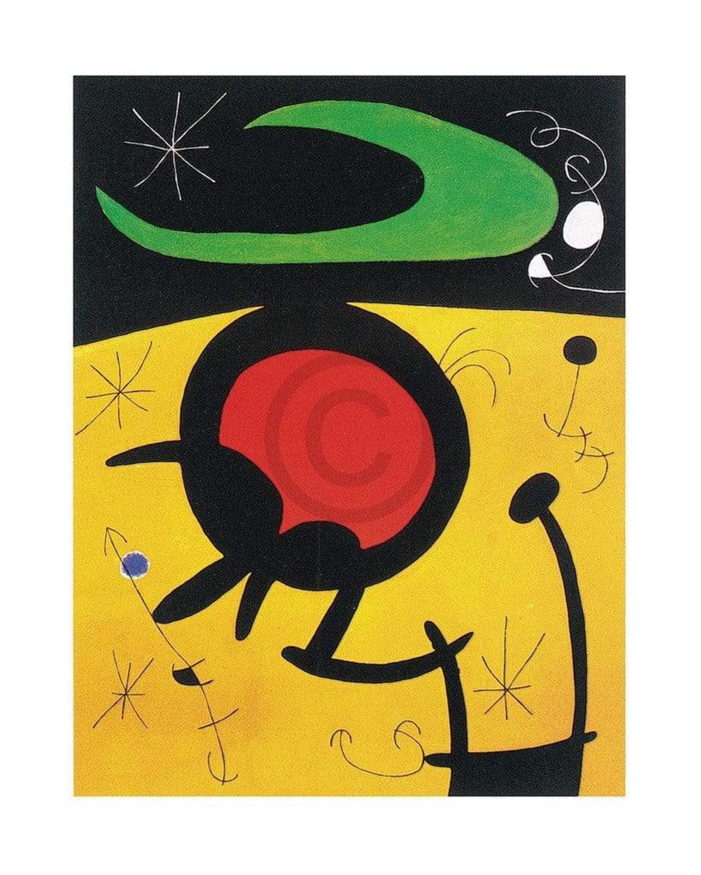 Joan Miro Vuelo de pajaros Kunstdruk 40x50cm | Posters.nl