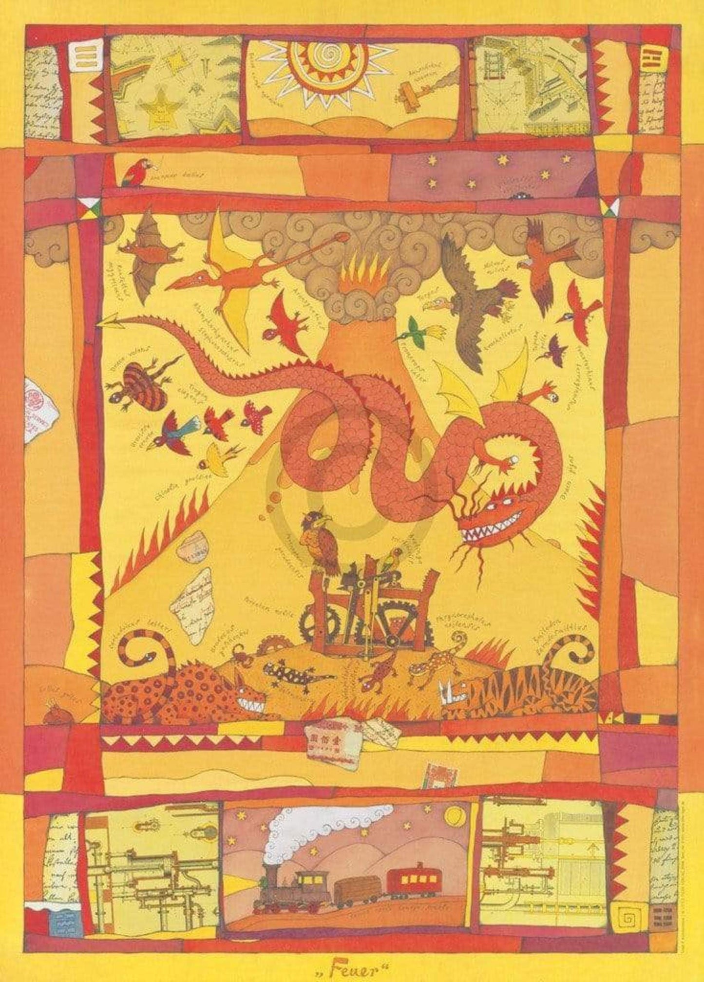 Vitali P. Konstantinov Feuer Kunstdruk 48x67cm | Posters.nl