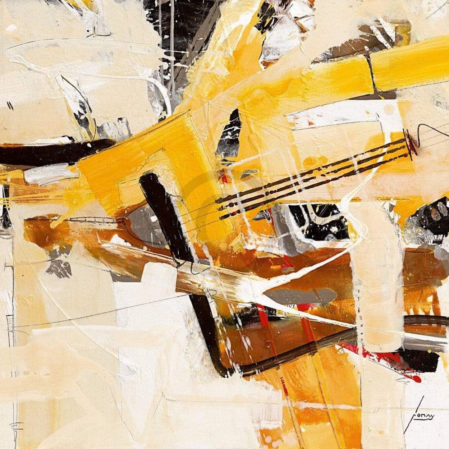 Norbert Mayer  Nachricht an die Sonne Kunstdruk 70x70cm | Posters.nl