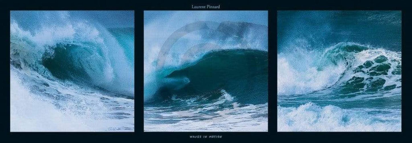 Laurent Pinsard Waves in motion Kunstdruk 95x33cm | Posters.nl