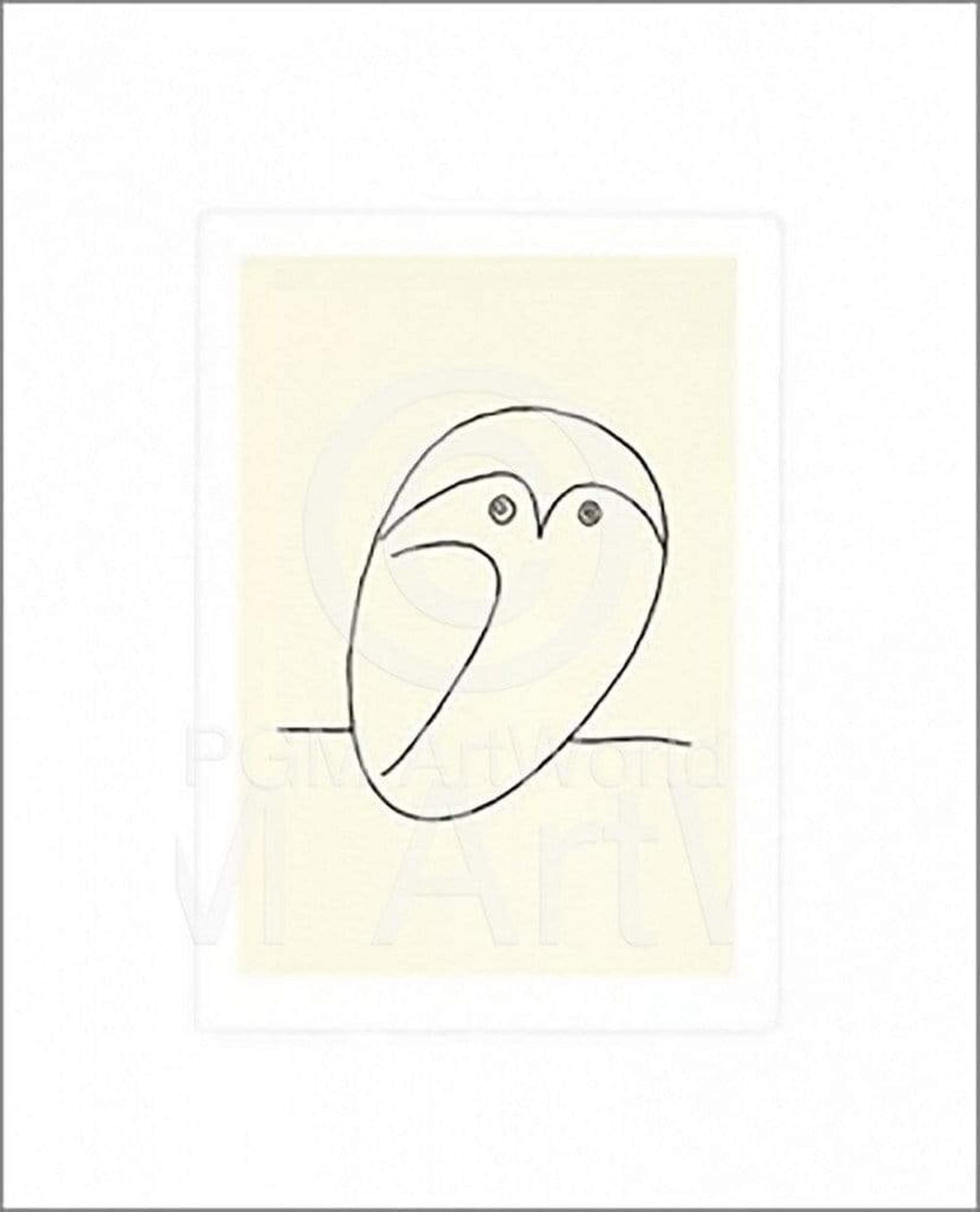 Pablo Picasso Le Hibou Kunstdruk 50x60cm | Posters.nl