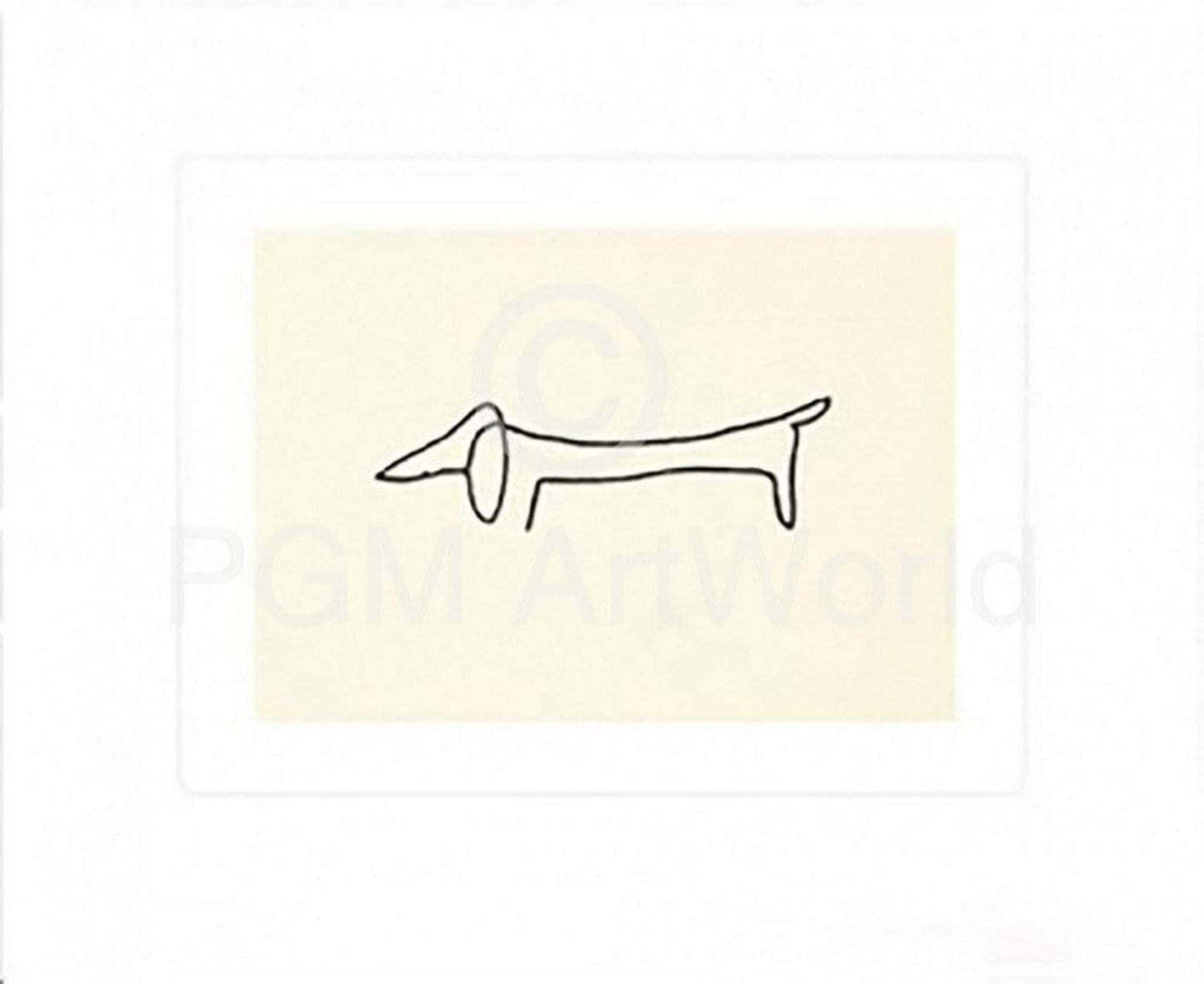 Pablo Picasso Le Chien Kunstdruk 60x50cm | Posters.nl