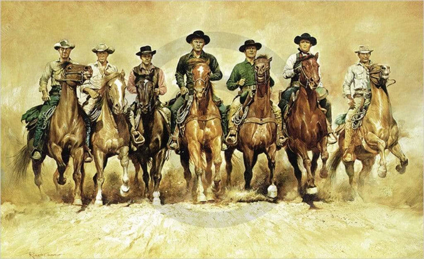 Renato Casaro The magnificent Seven Kunstdruk 100x61cm | Posters.nl