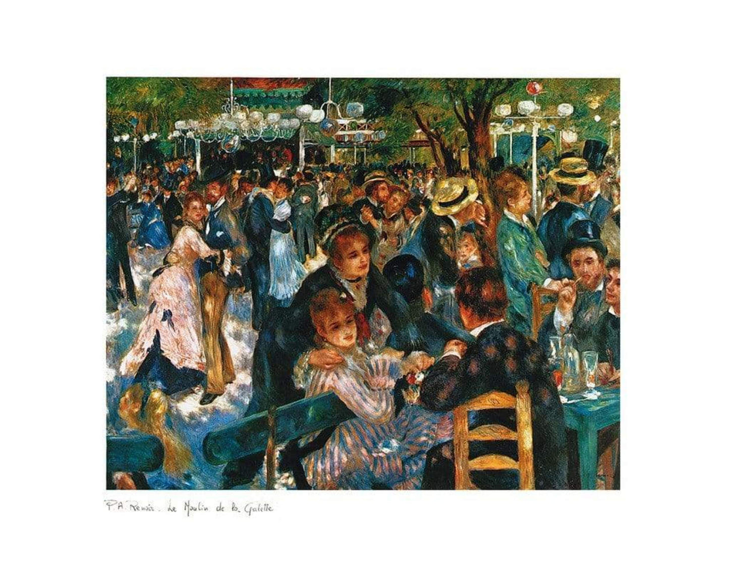 Auguste Renoir Le Moulin de la Galette Kunstdruk 70x50cm | Posters.nl