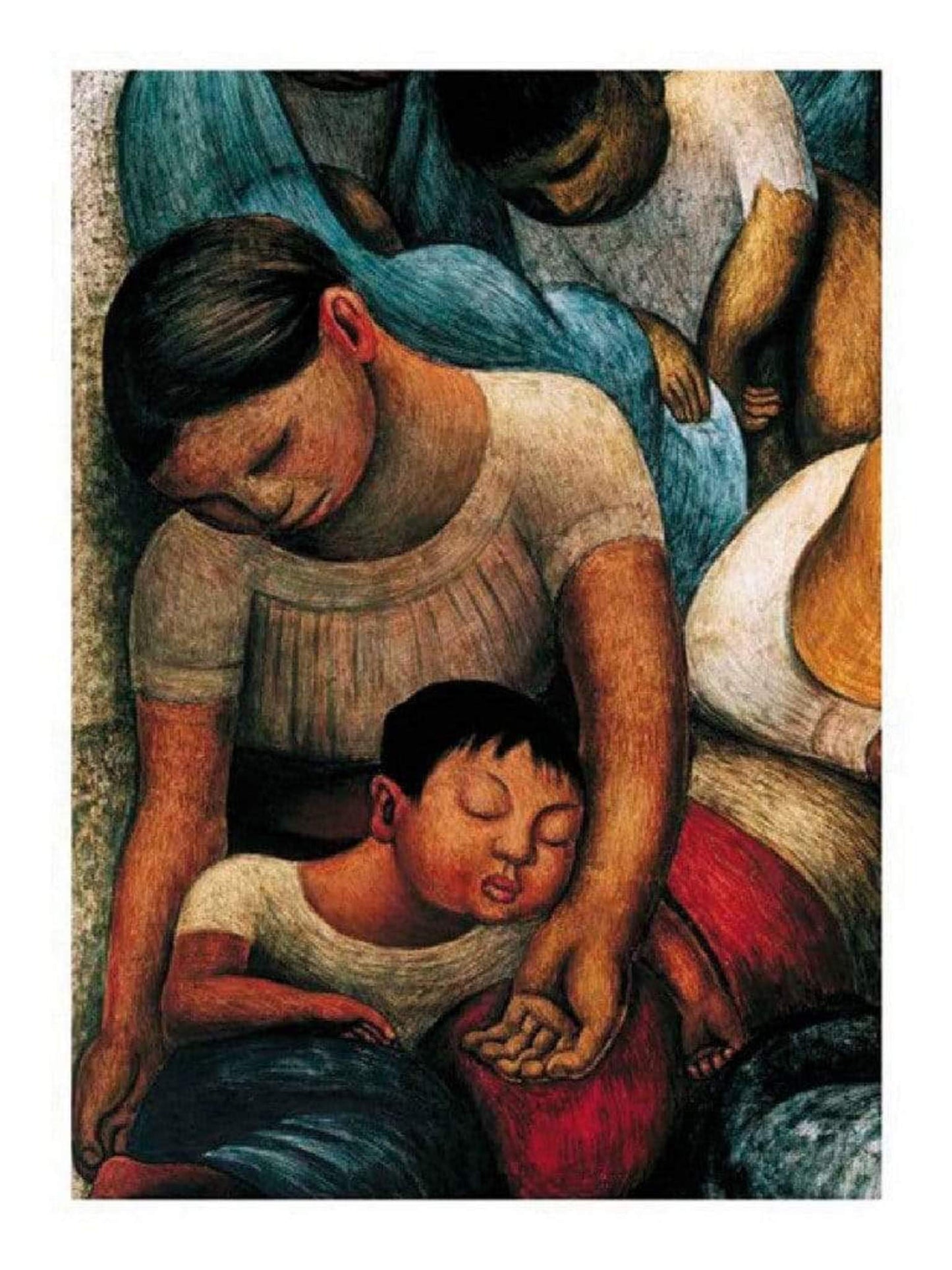Diego Rivera La Noche de Los Pobres Kunstdruk 60x80cm | Posters.nl