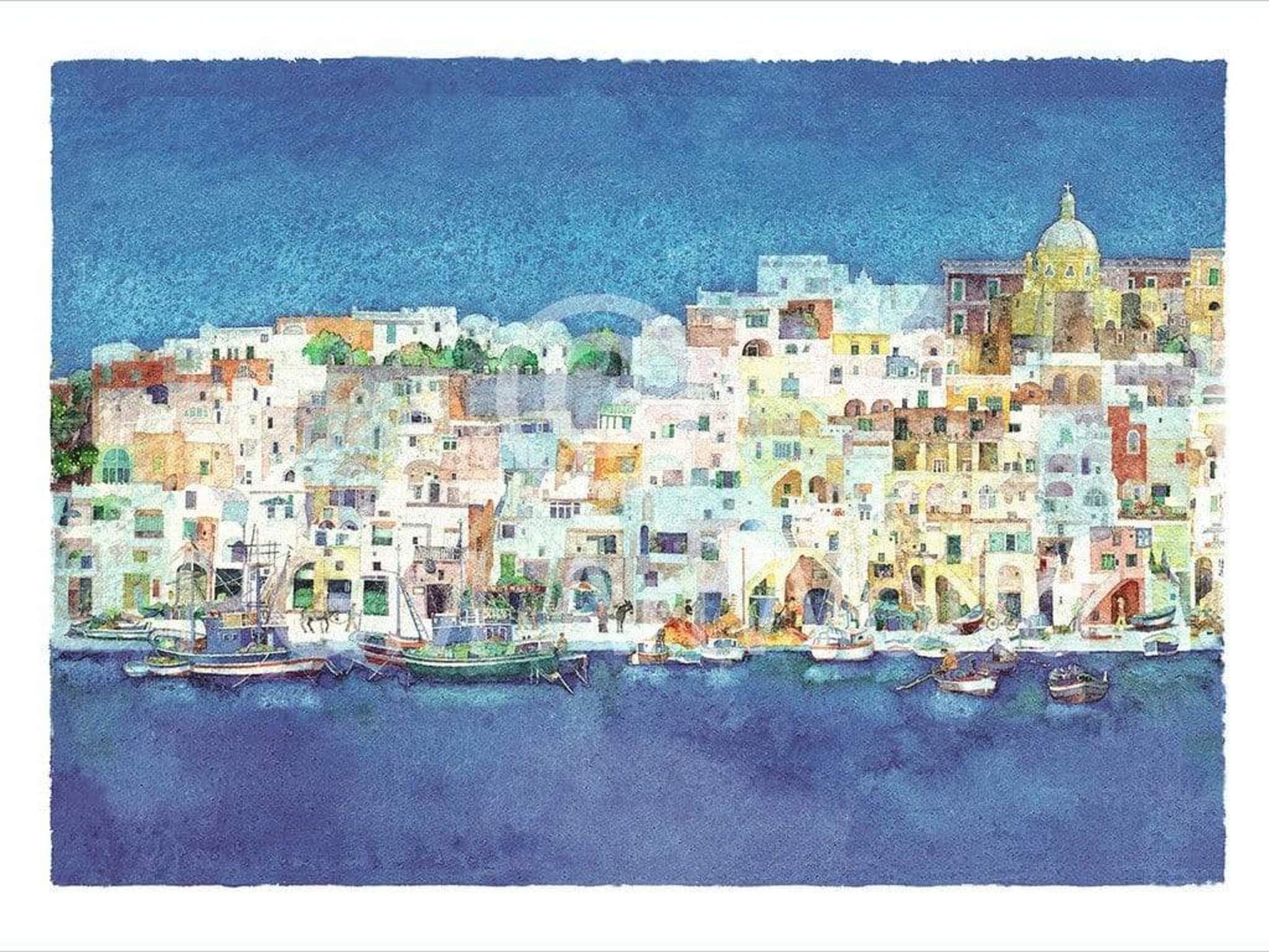 Ralf Westphal  Corricella, Insel Procida Kunstdruk 80x60cm | Posters.nl