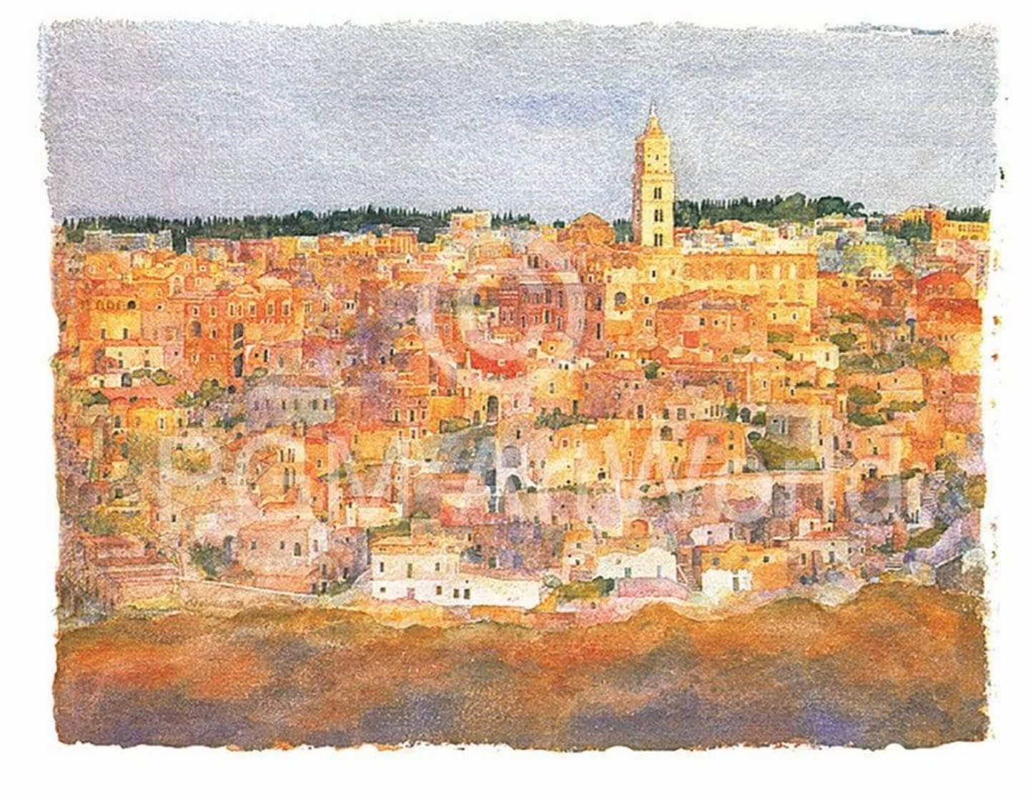 Kunstdruk Ralf Westphal - Matera-Sassi / Basilicata 100x70cm