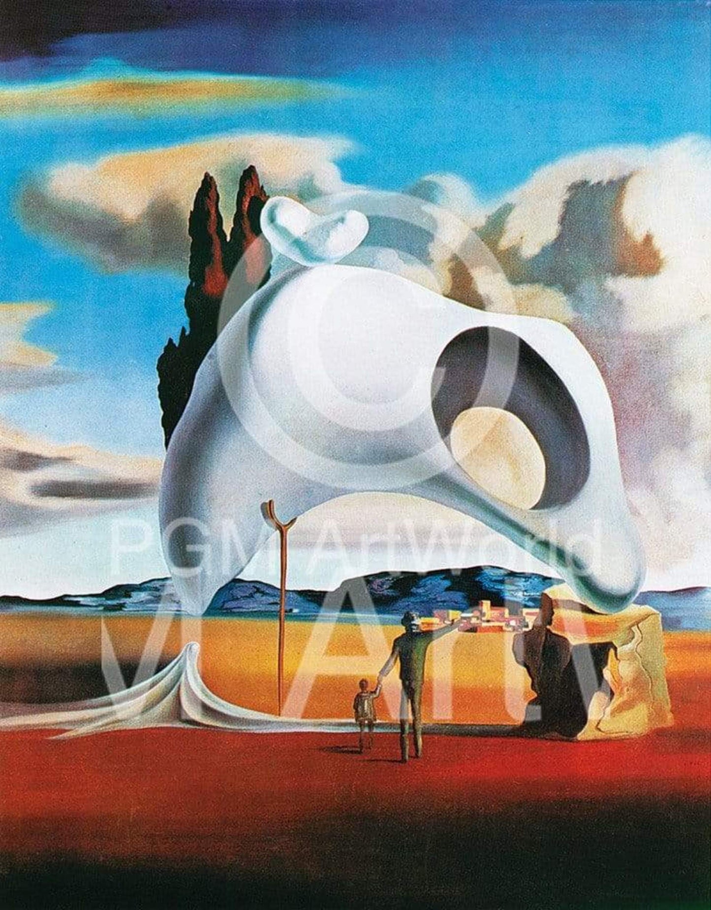 Salvador Dali  Vestiges ataviques Kunstdruk 60x80cm | Posters.nl