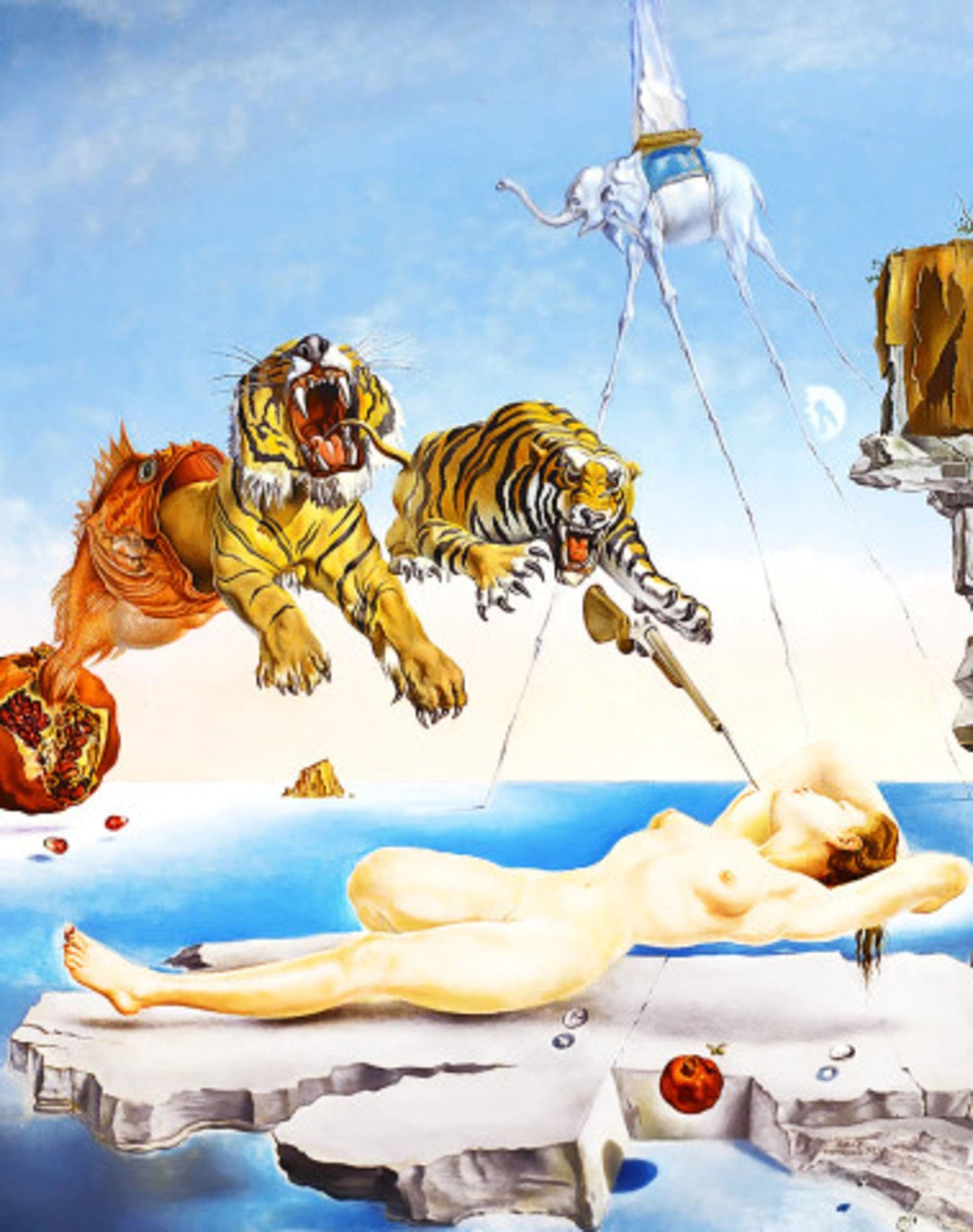 Salvador Dali  Une seconde avant l'eveil Kunstdruk 60x80cm | Posters.nl
