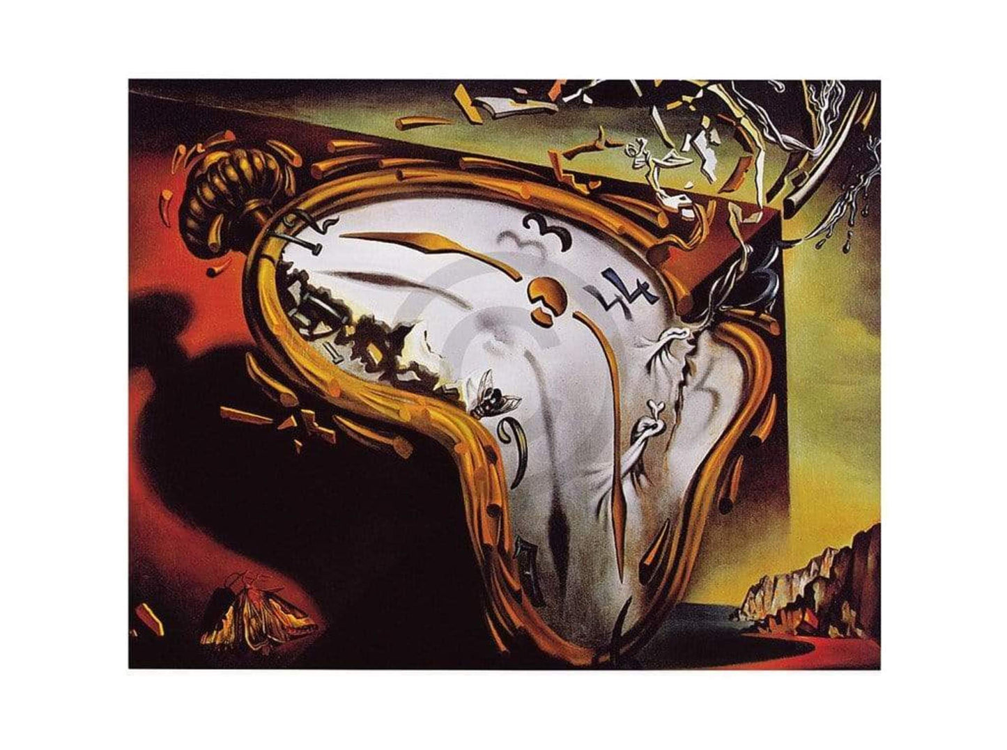 Salvador Dali  Les montres molles Kunstdruk 80x60cm | Posters.nl