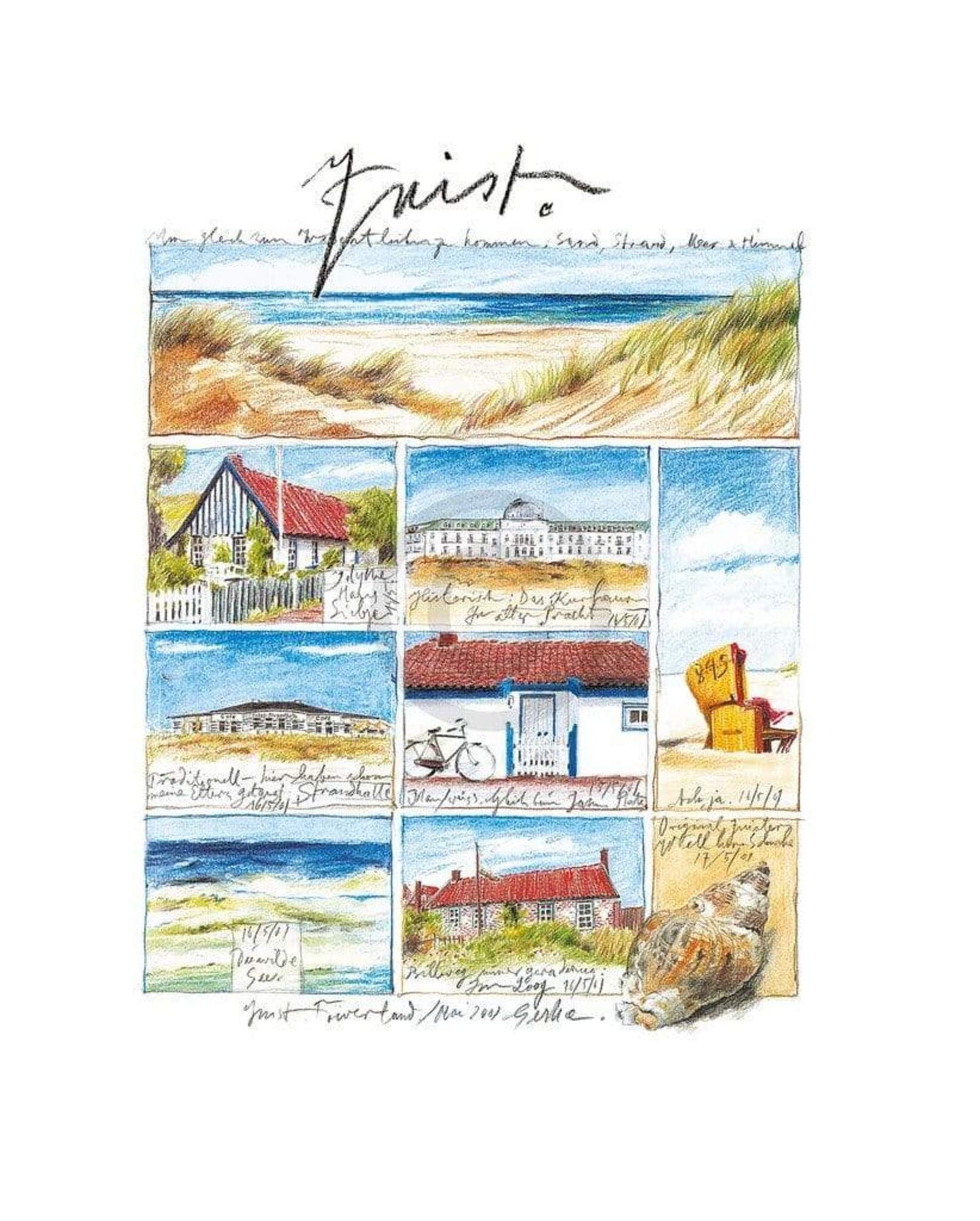 Sabine Gerke  Juist Kunstdruk 40x50cm | Posters.nl