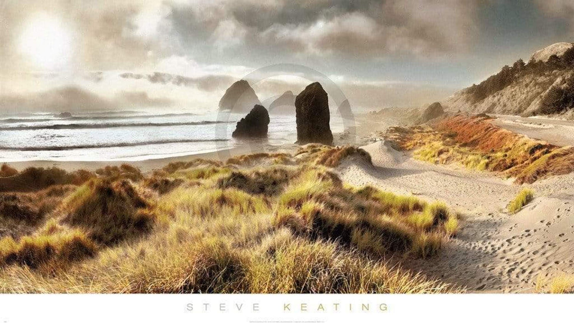 Steve Keating  Pistol River Kunstdruk 99x56cm | Posters.nl