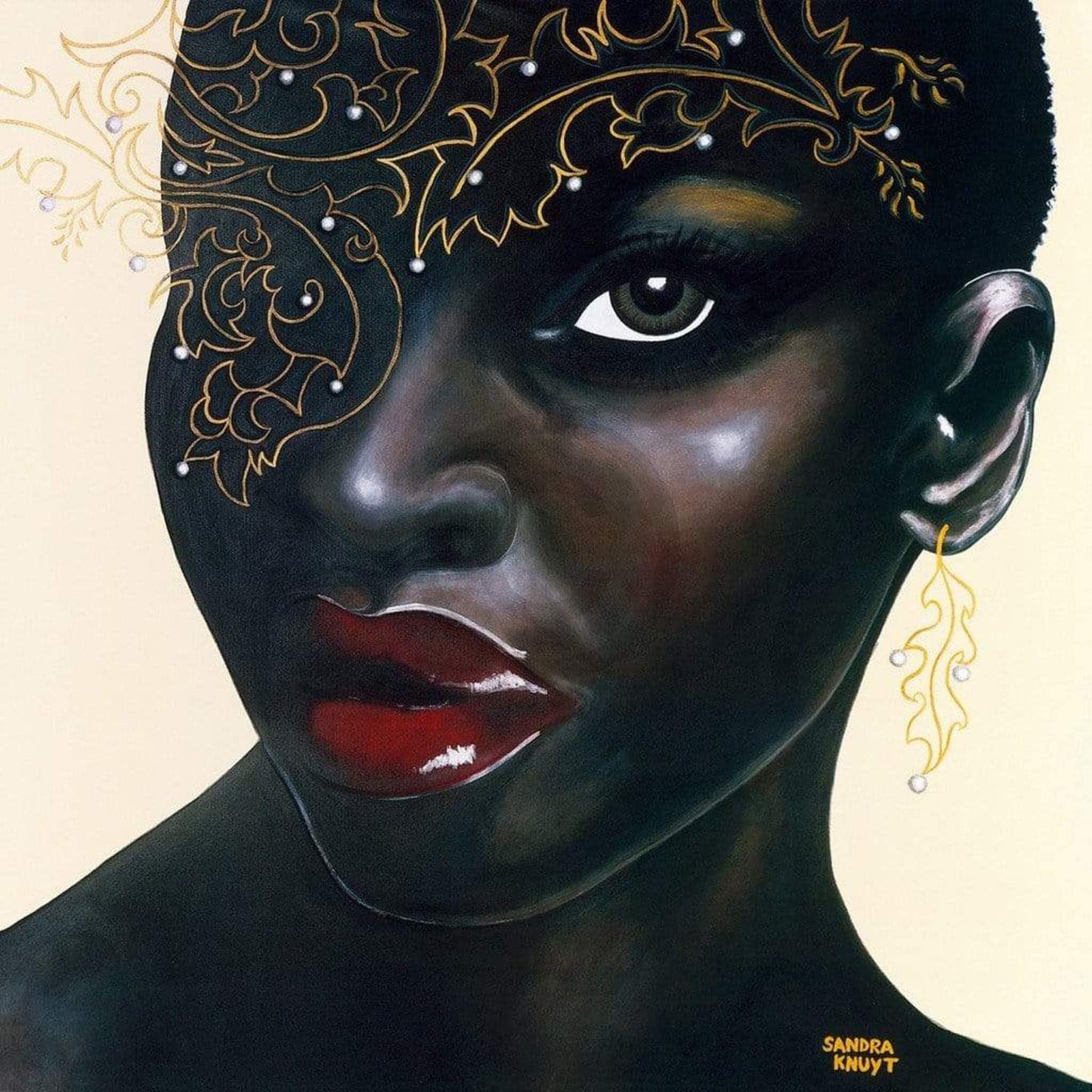 Sandra Knuyt Ebony Kunstdruk 70x70cm | Posters.nl