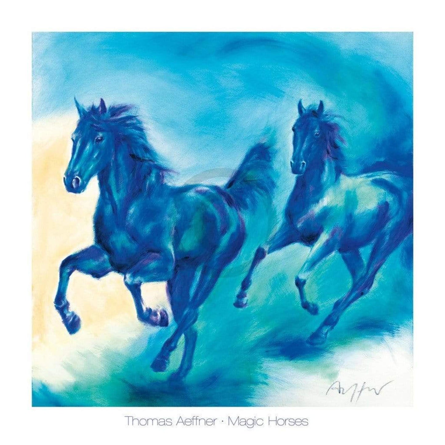 Thomas Aeffner  Magic Horses Kunstdruk 70x70cm | Posters.nl