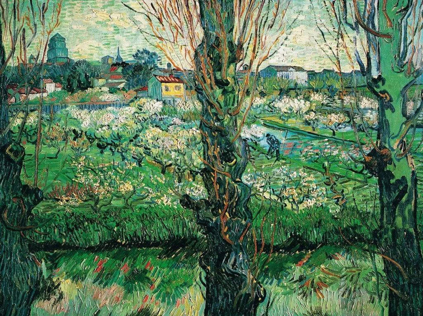 Vincent Van Gogh Blick auf Arles Kunstdruk 80x60cm | Posters.nl