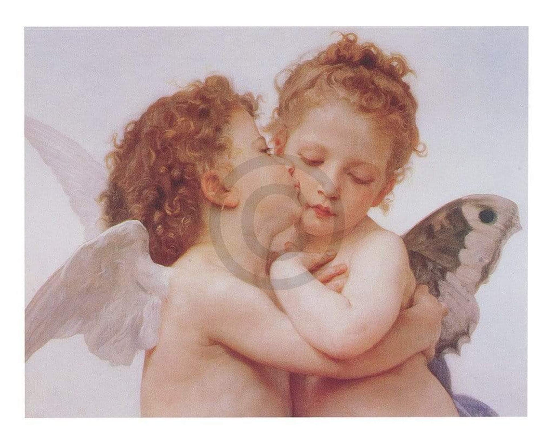 William Bouguereau  The first Kiss Kunstdruk 50x40cm | Posters.nl