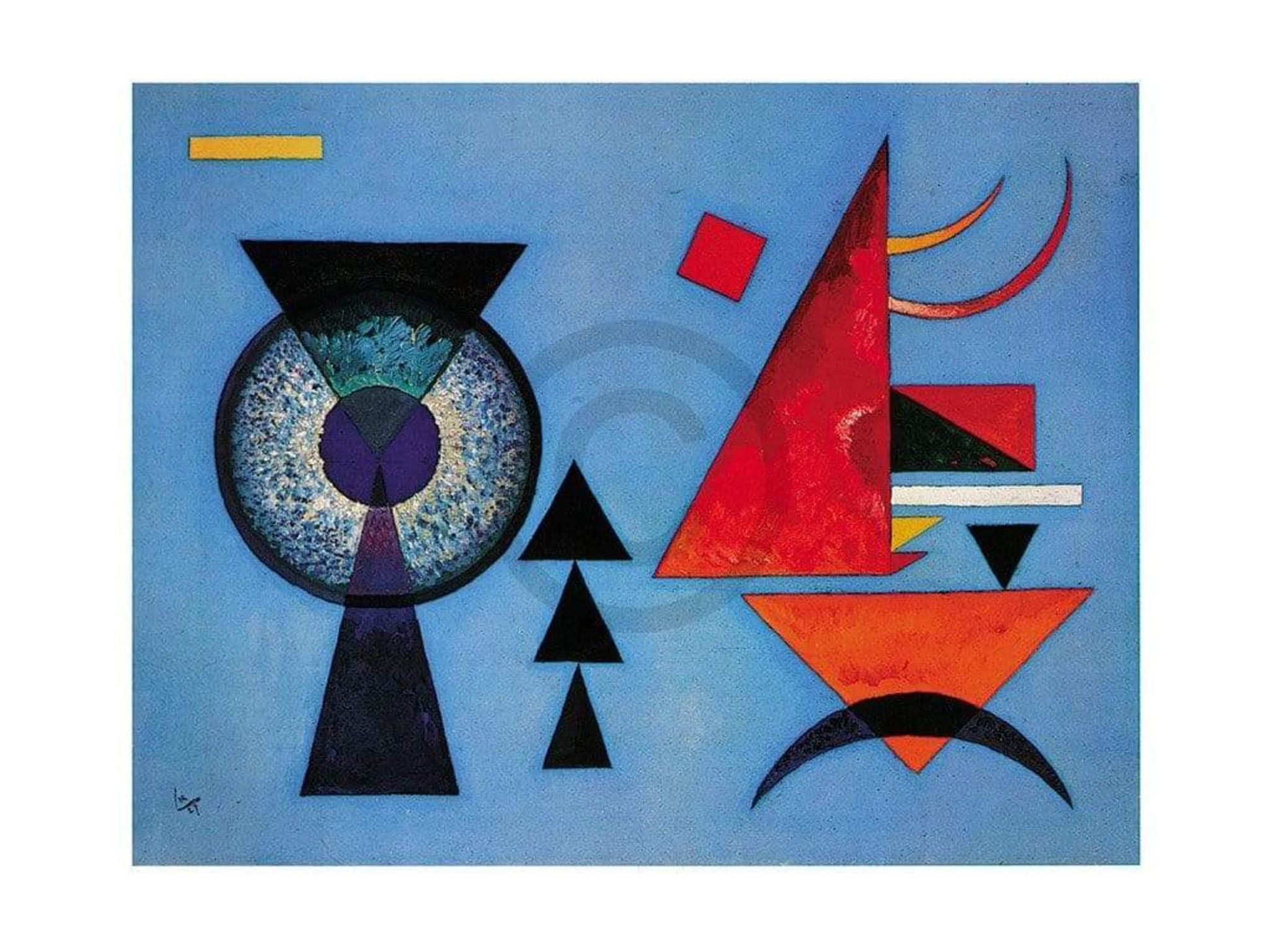 Wassily Kandinsky  Weiches Hart Kunstdruk 80x60cm | Posters.nl