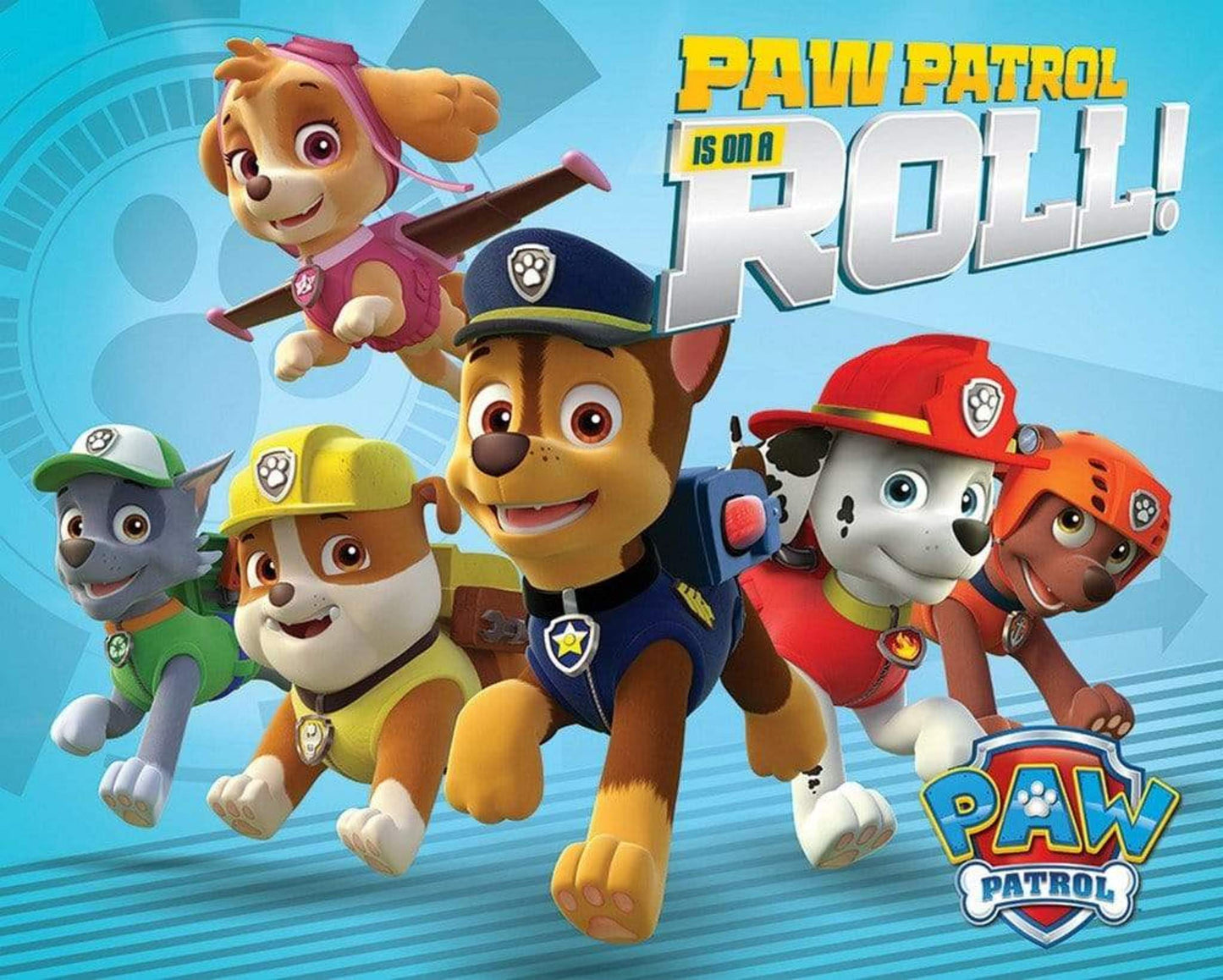 Pyramid Paw Patrol On a Roll Poster 50x40cm | Posters.nl