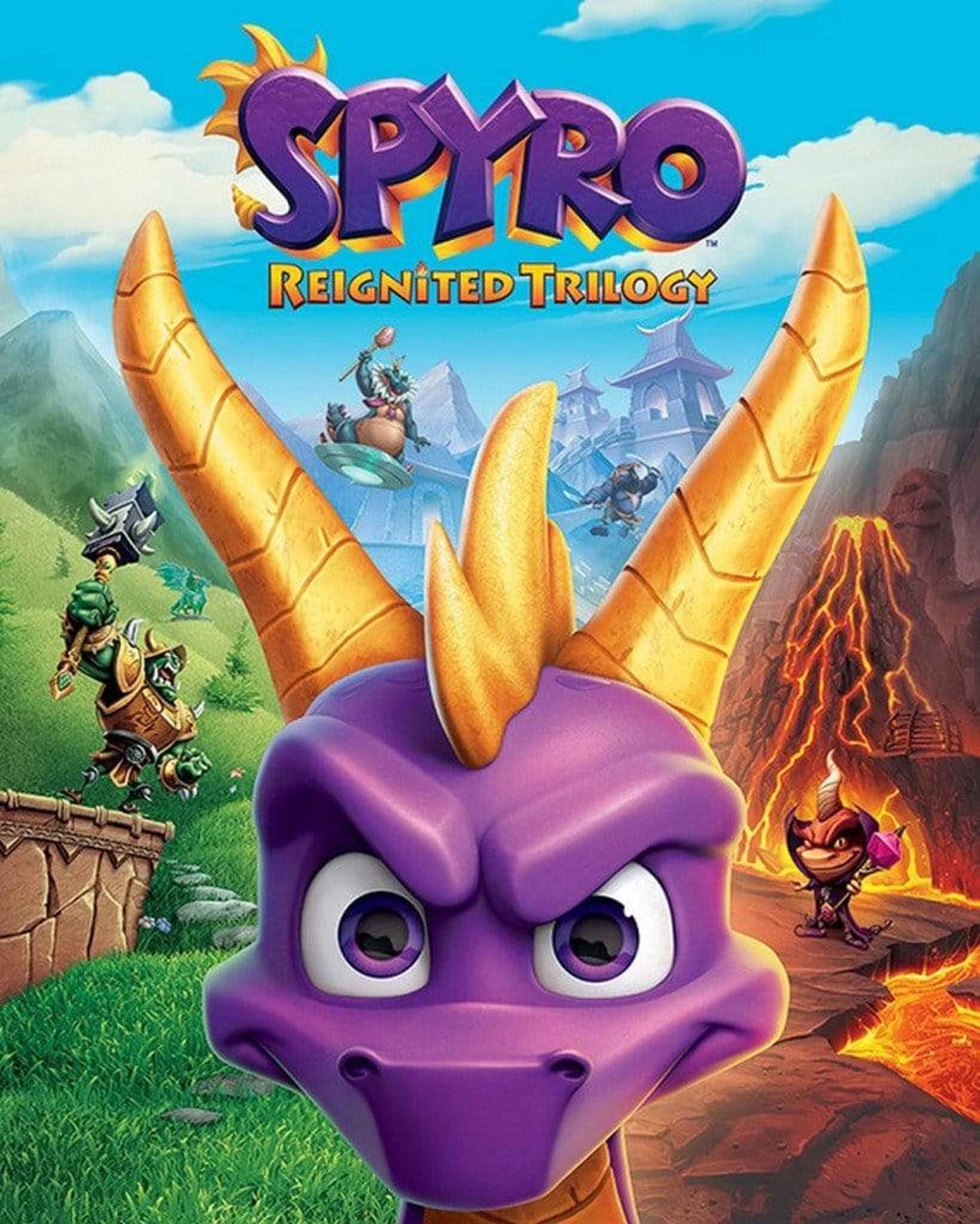 Pyramid Spyro Game Cover Art Poster 40x50cm | Posters.nl