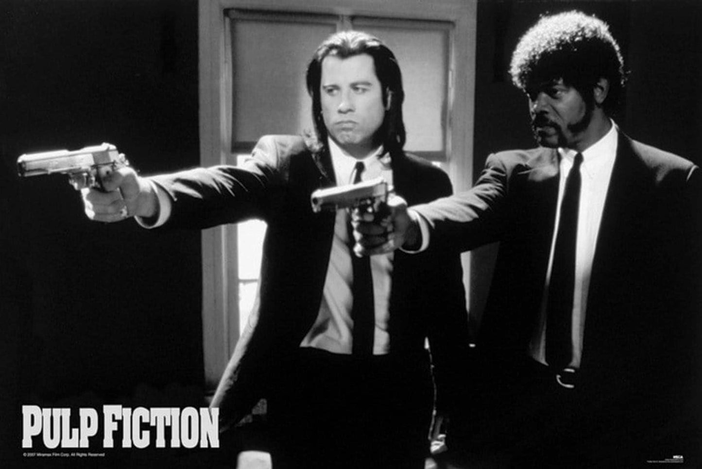 Pyramid Pulp Fiction Black and White Guns Poster 91,5x61cm | Posters.nl