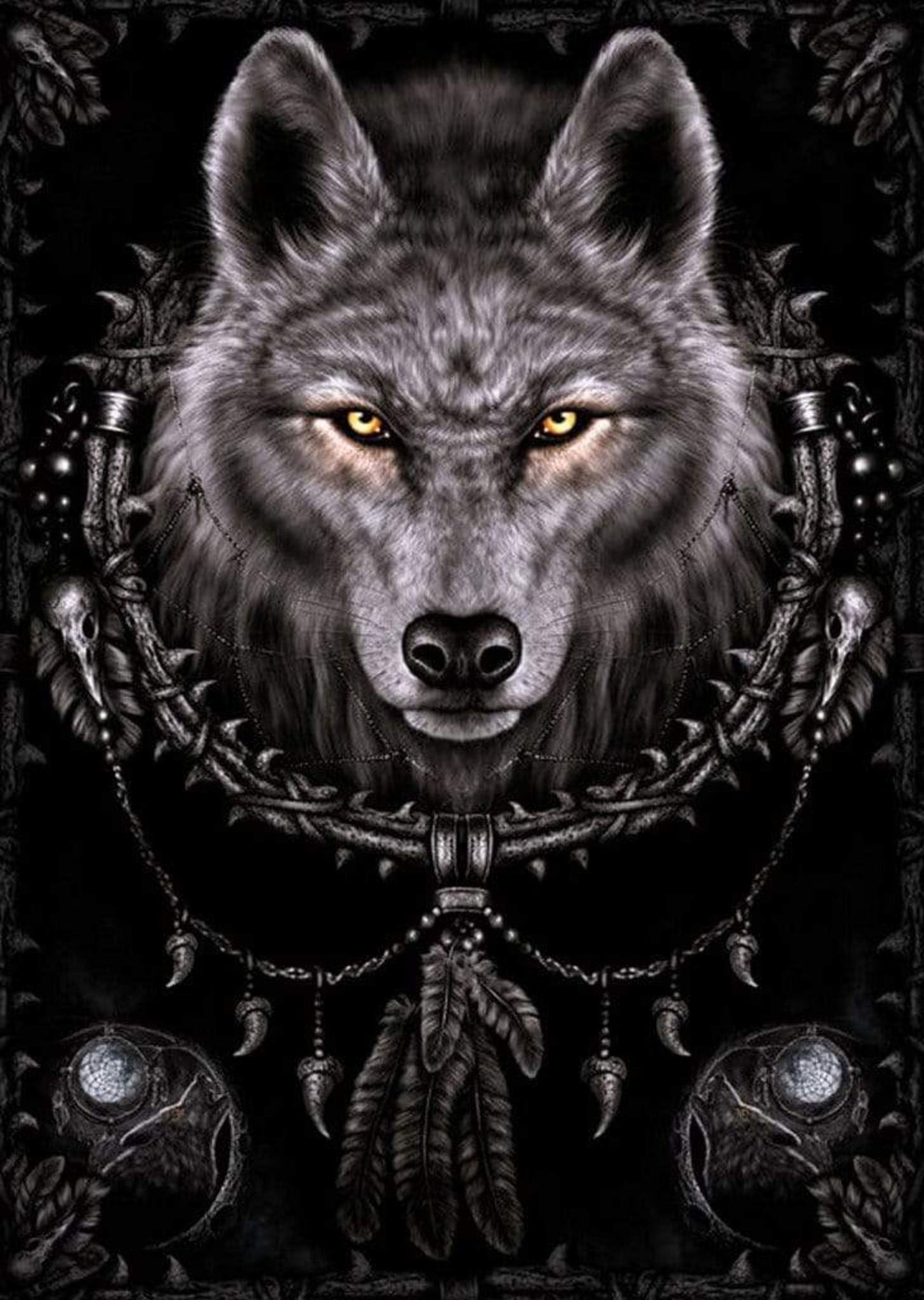 Pyramid Spiral Wolf Dreams Poster 61x91,5cm | Posters.nl