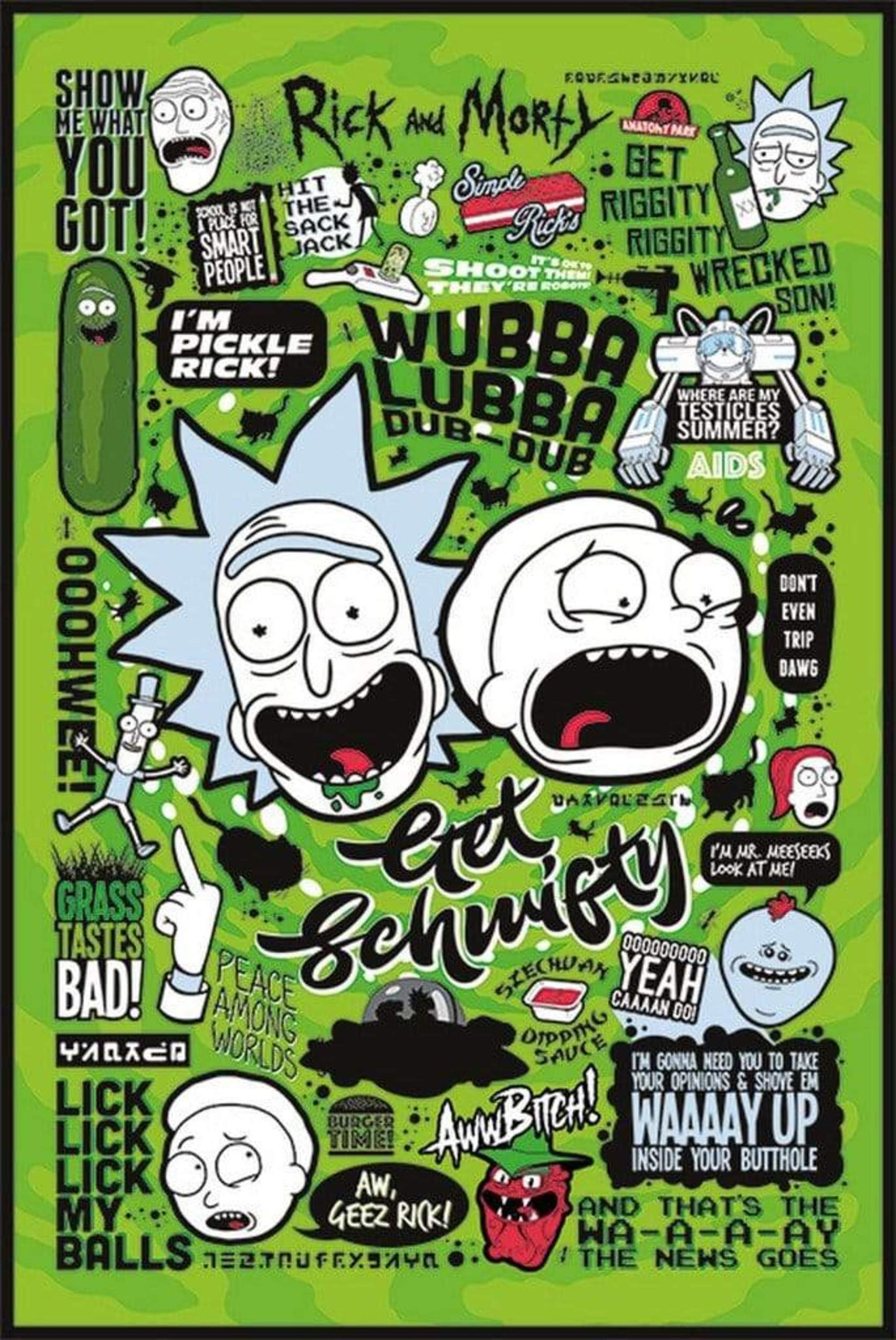 Pyramid Rick and Morty Quotes Poster 61x91,5cm | Posters.nl