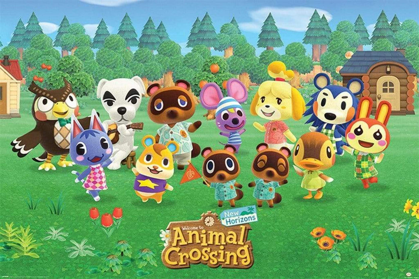 Pyramid Animal Crossing Lineup Poster 91,5x61cm | Posters.nl