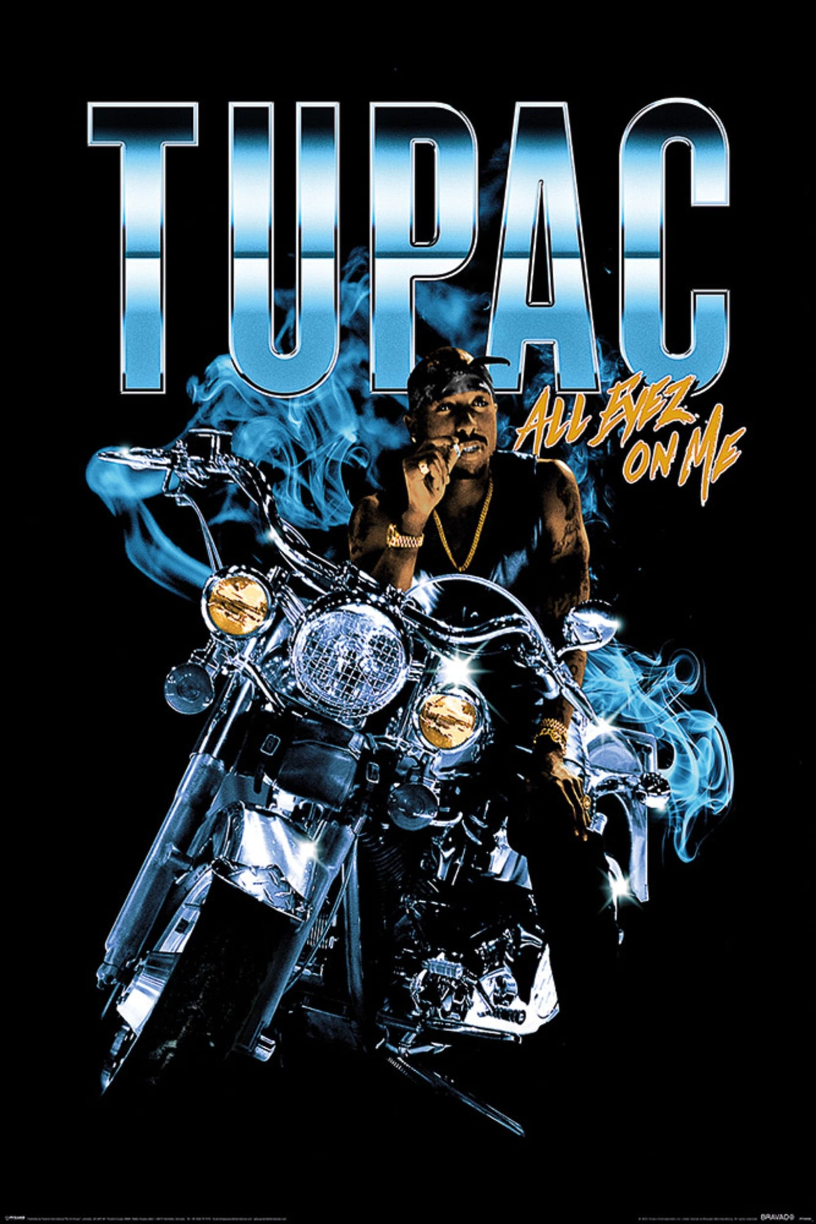 Pyramid Pp35000 Tupac Shakur All Eyez Motorcycle Poster 61X91-5cm | Posters.nl