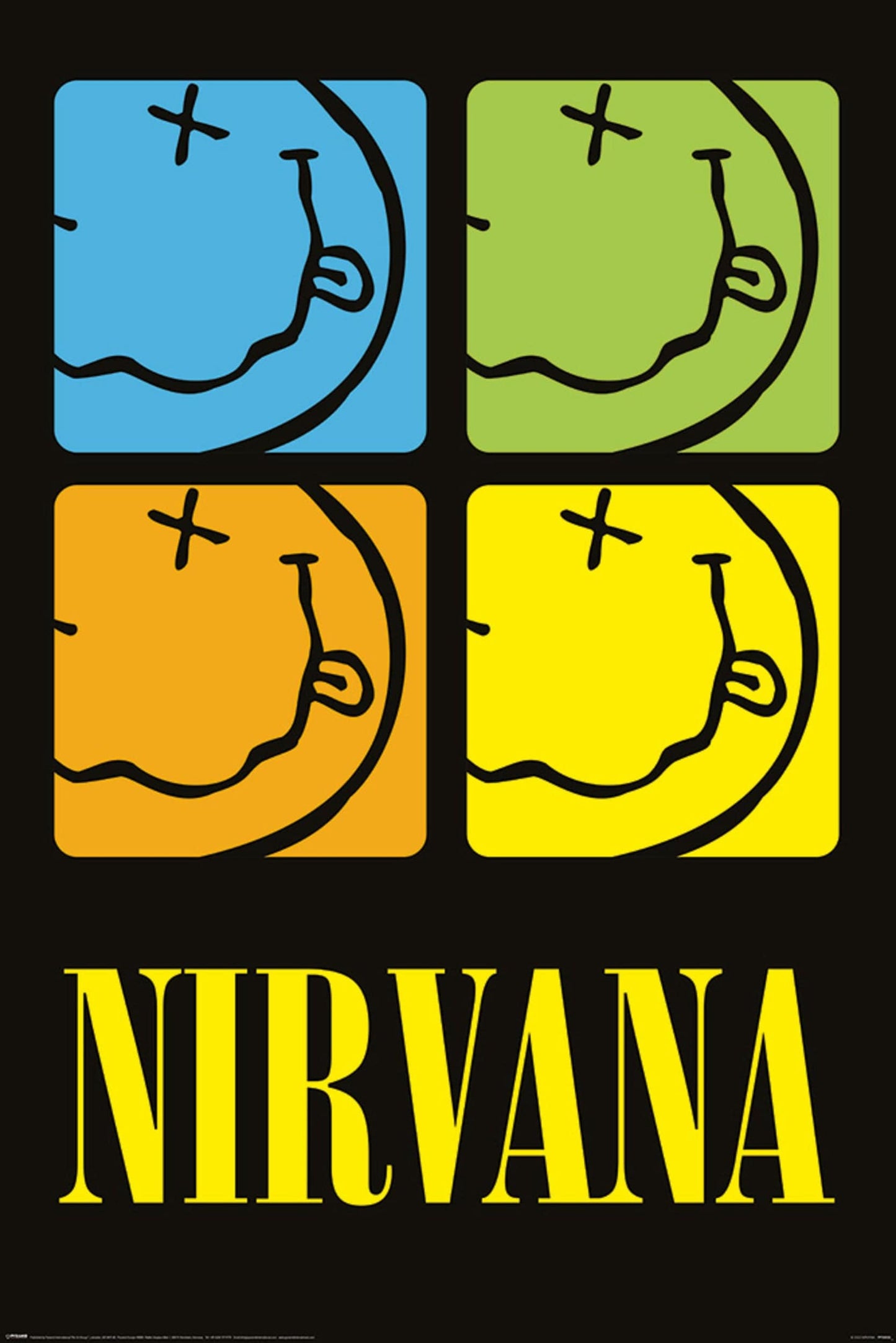 Pyramid Pp35032 Nirvana Smiley Squares Poster 61X91-5cm | Posters.nl