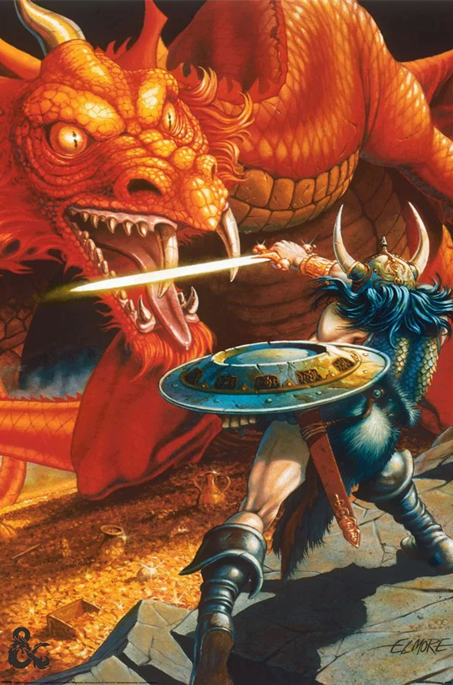 Pyramid Pp35193 Dungeons And Dragons Classic Red Dragon Battle Poster 61x91 5cm | Posters.nl