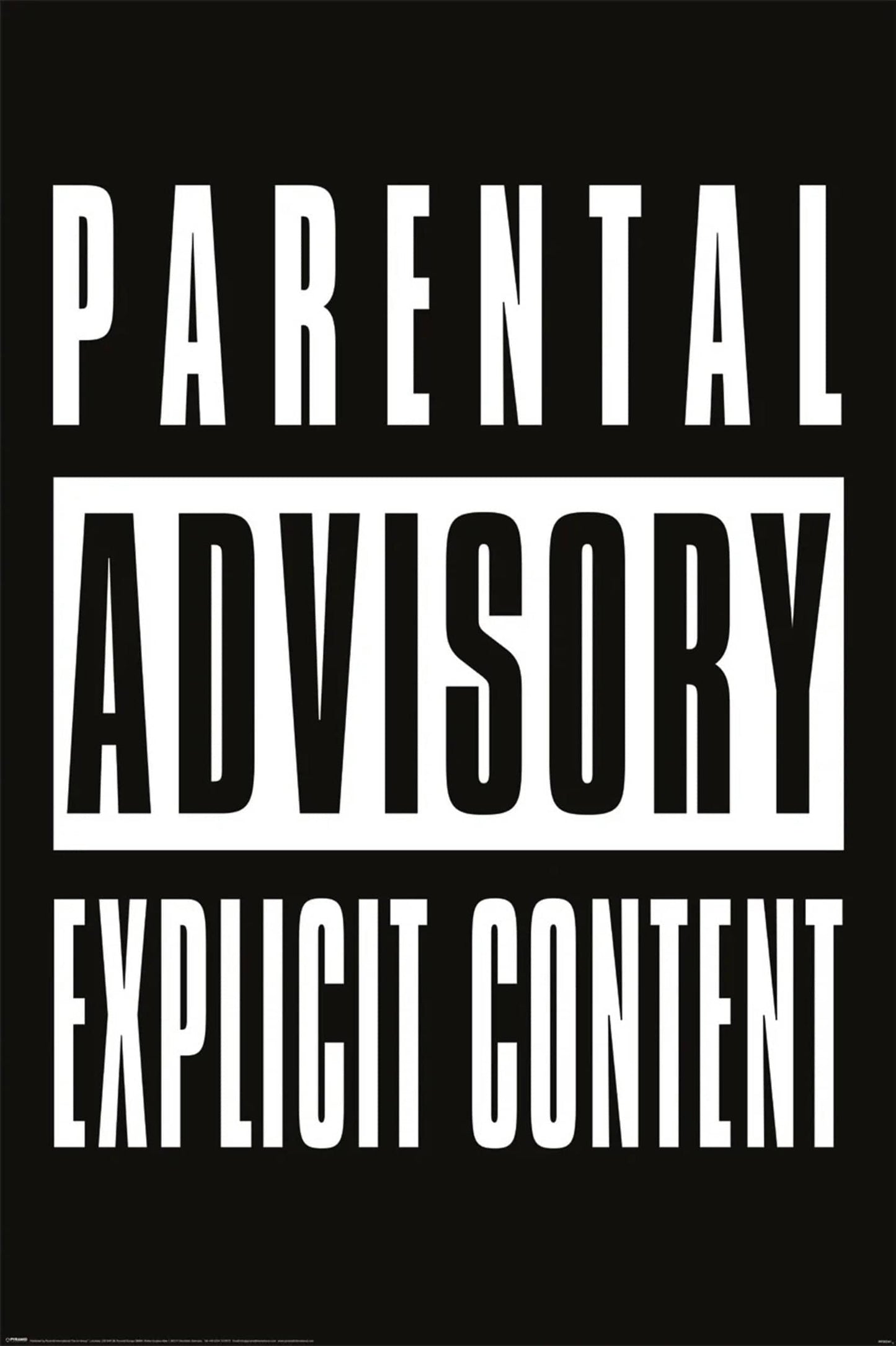 pyramid pp35241 parental advisory explicit content poster 61x91,5cm | Posters.nl