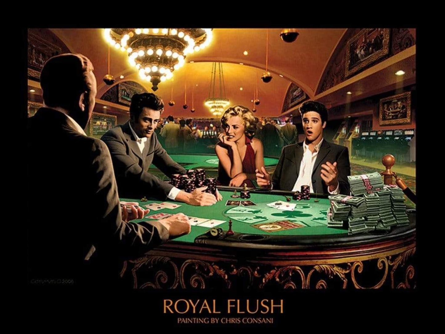 Pyramid Royal Flush Chris Consani Kunstdruk 60x80cm | Posters.nl