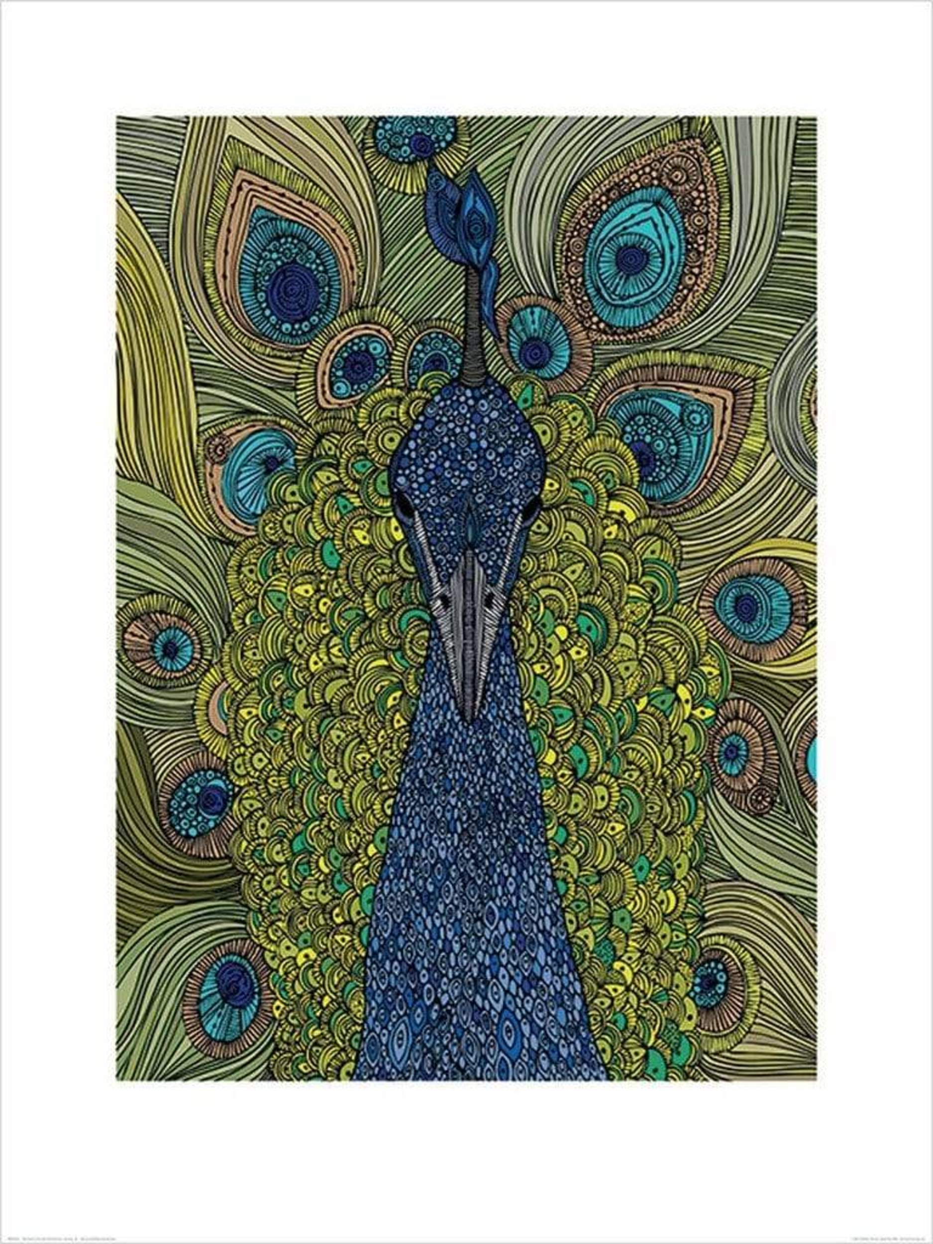 Pyramid Valentina Ramos The Peacock Kunstdruk 60x80cm | Posters.nl
