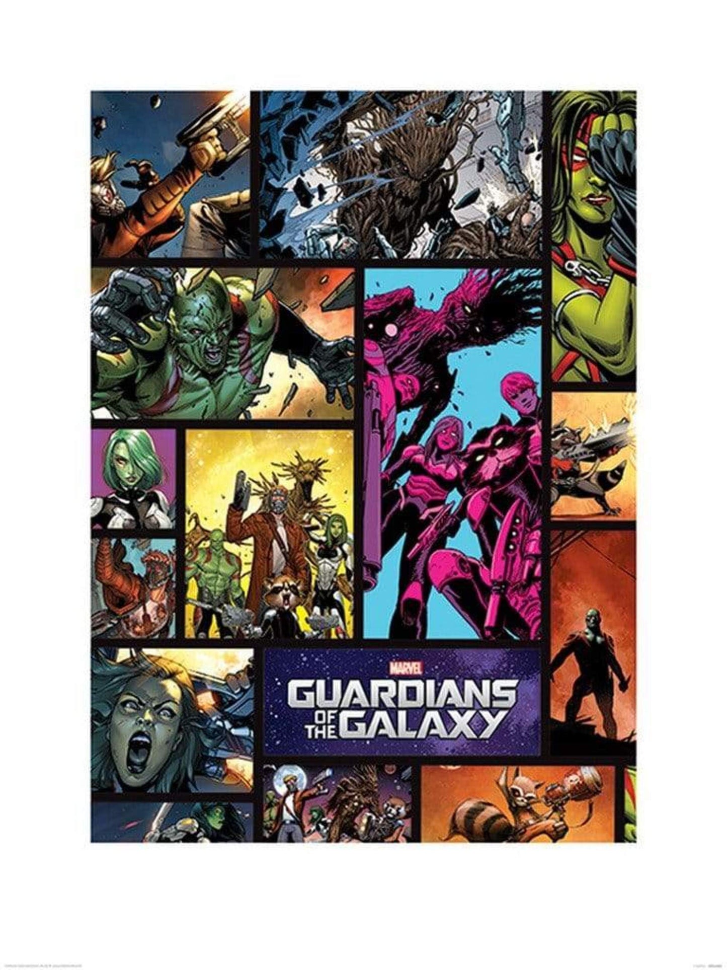 Pyramid Guardians of The Galaxy Comics Kunstdruk 60x80cm | Posters.nl