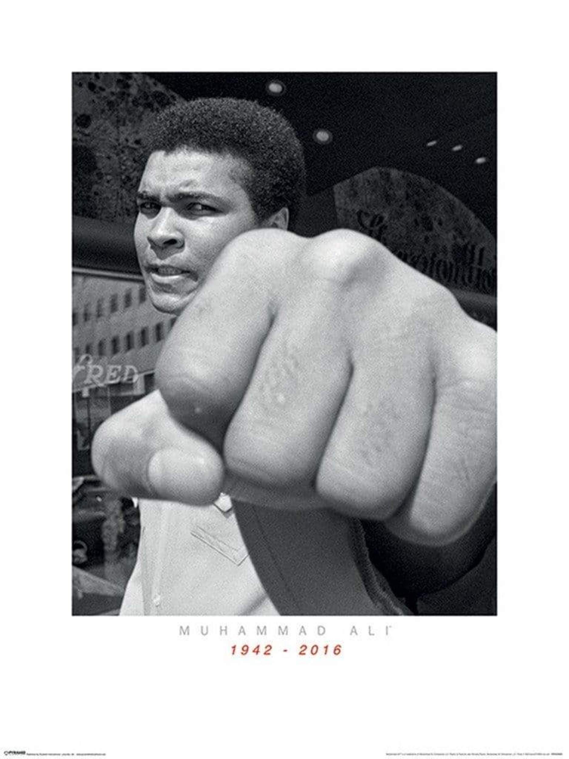 Pyramid Muhammad Ali Commemorative Punch Kunstdruk 60x80cm | Posters.nl