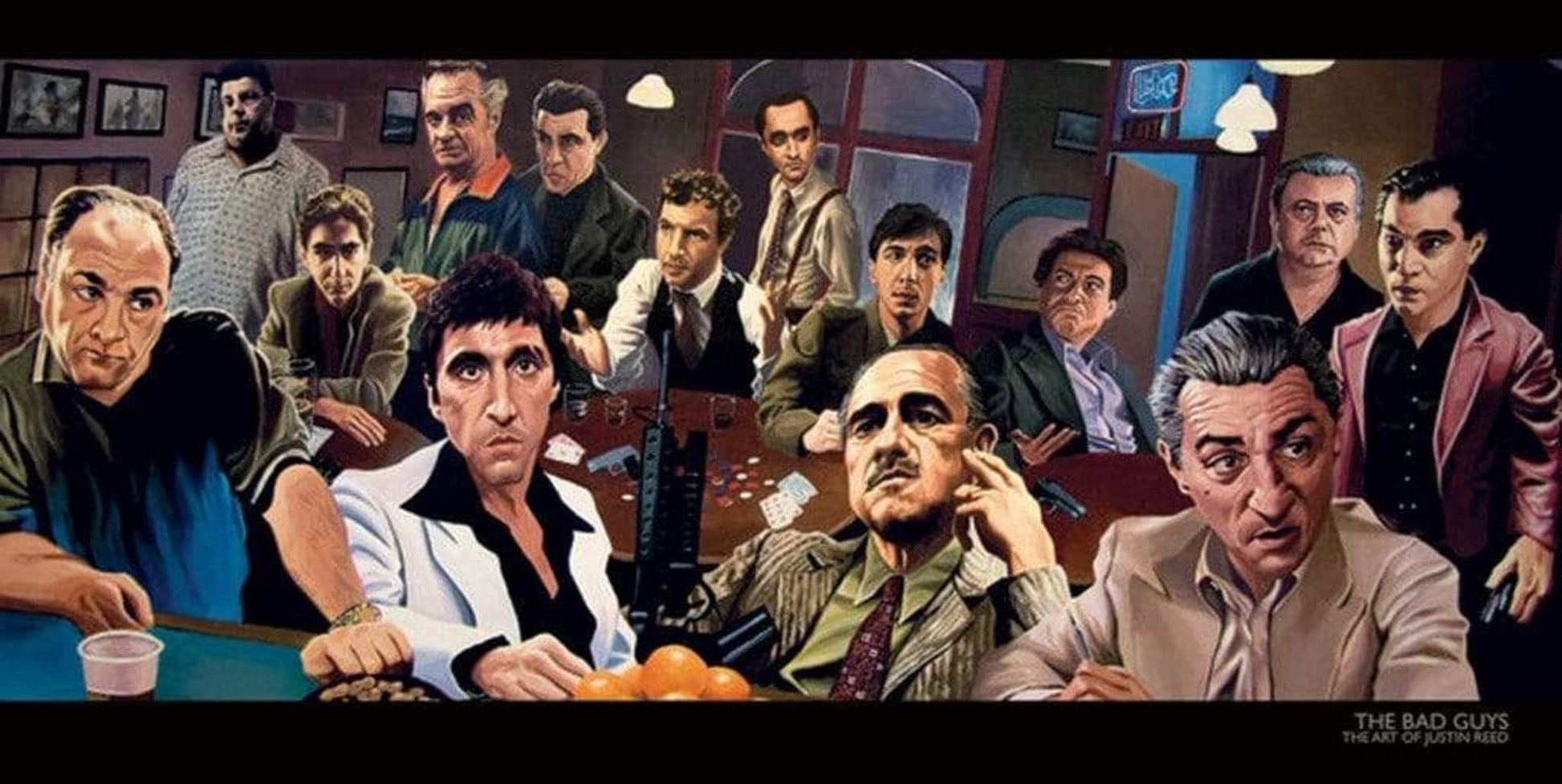 Pyramid The Bad Guys The Art of Justin Reed Kunstdruk 50x100cm | Posters.nl