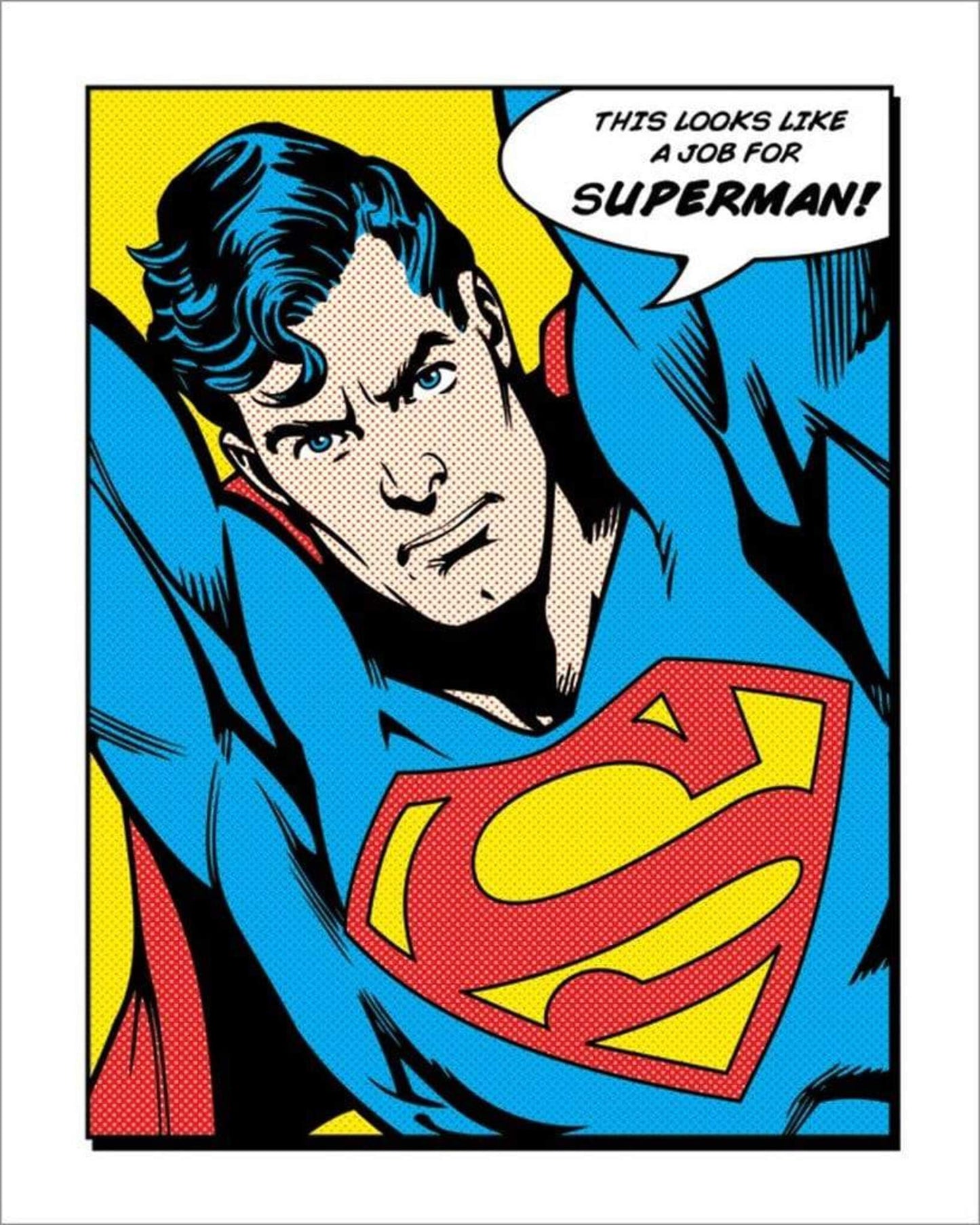 Pyramid Superman Looks Like A Job For Kunstdruk 40x50cm | Posters.nl