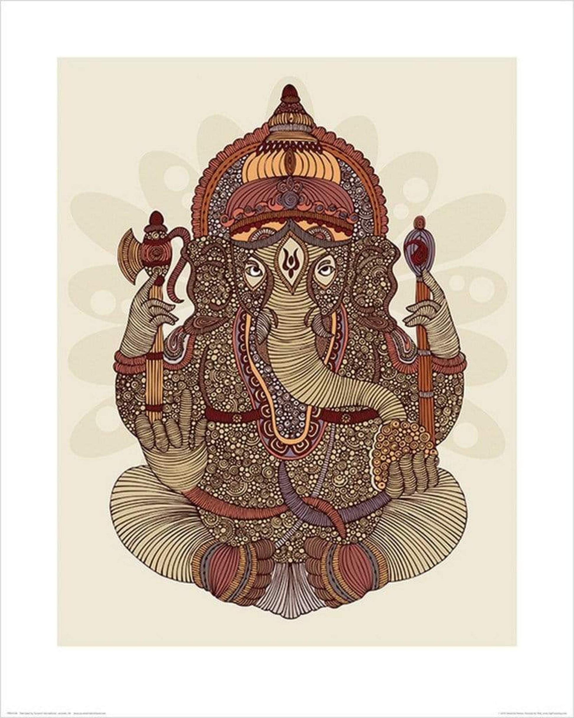 Pyramid Valentina Ramos Ganesha Kunstdruk 40x50cm | Posters.nl